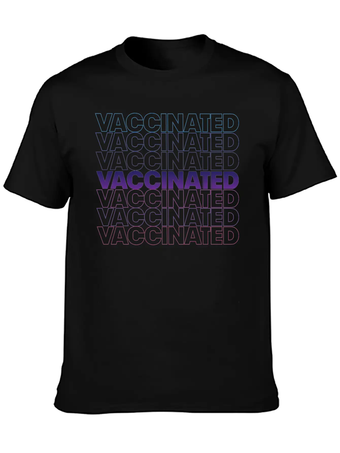 Vaccinated Basic Graphic T-Shirt ¨C Daily Comfort In Soft Cotton