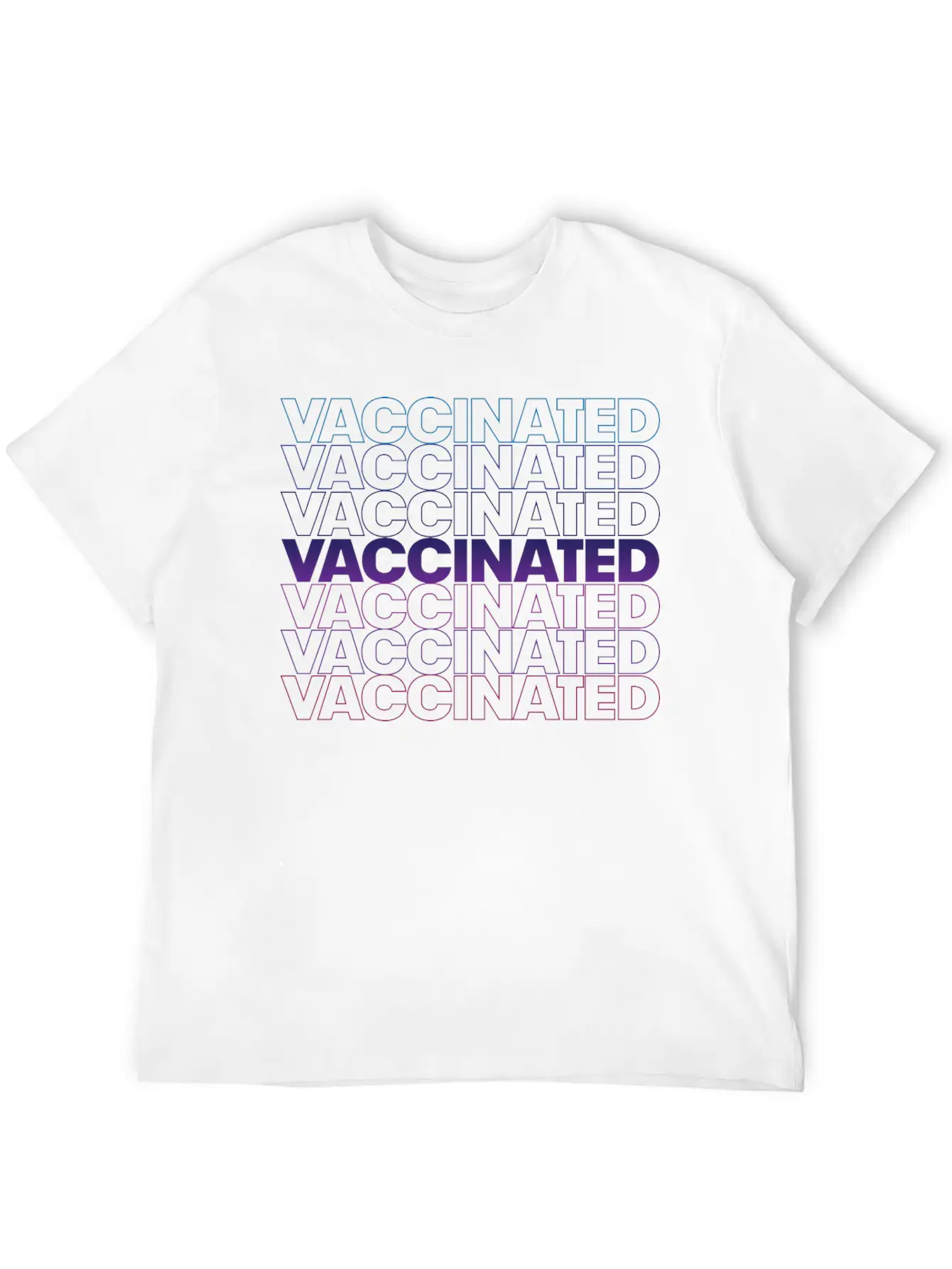Vaccinated Basic Graphic T-Shirt ¨C Daily Comfort In Soft Cotton
