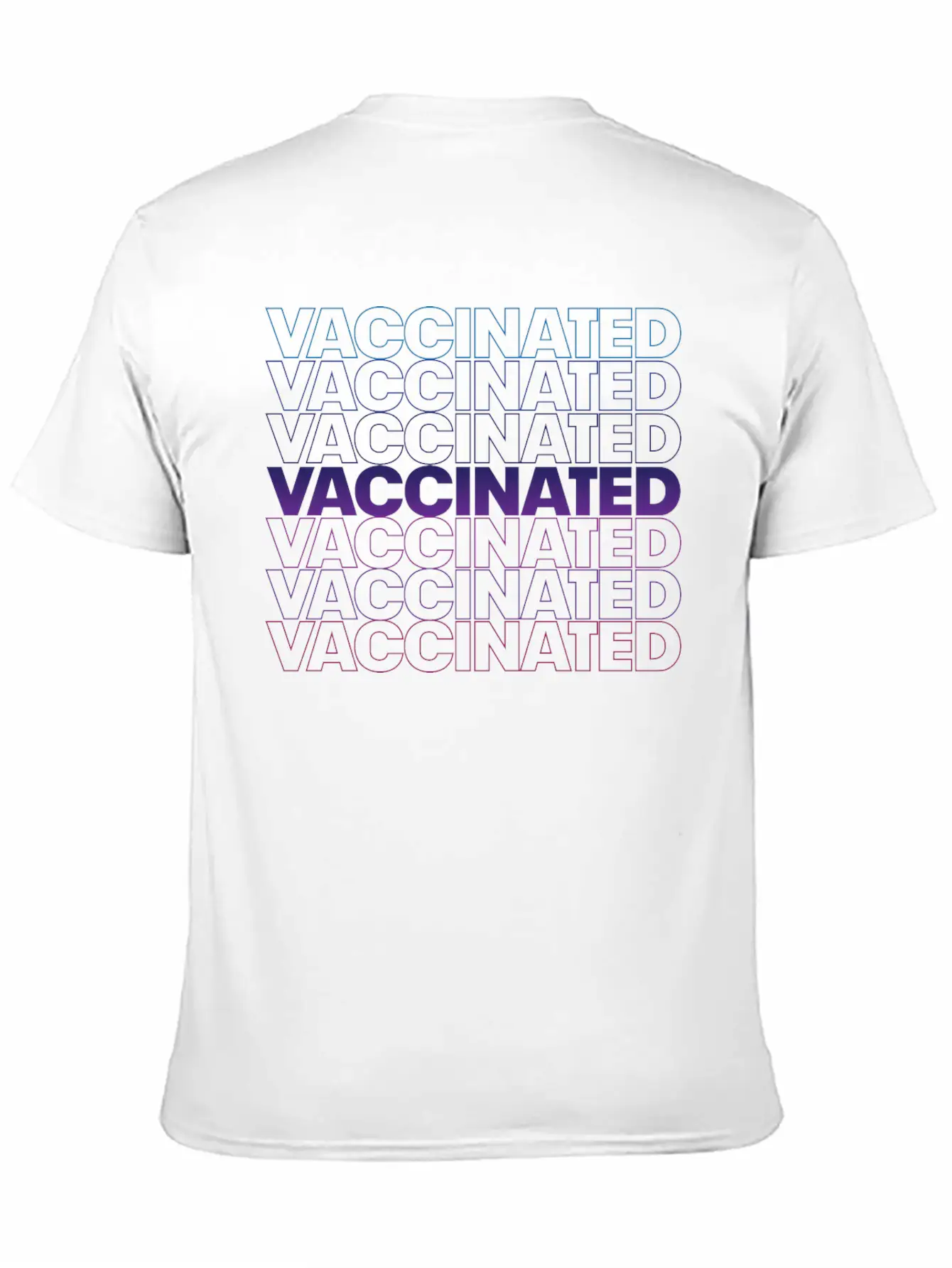 Vaccinated Basic Graphic T-Shirt ¨C Daily Comfort In Soft Cotton