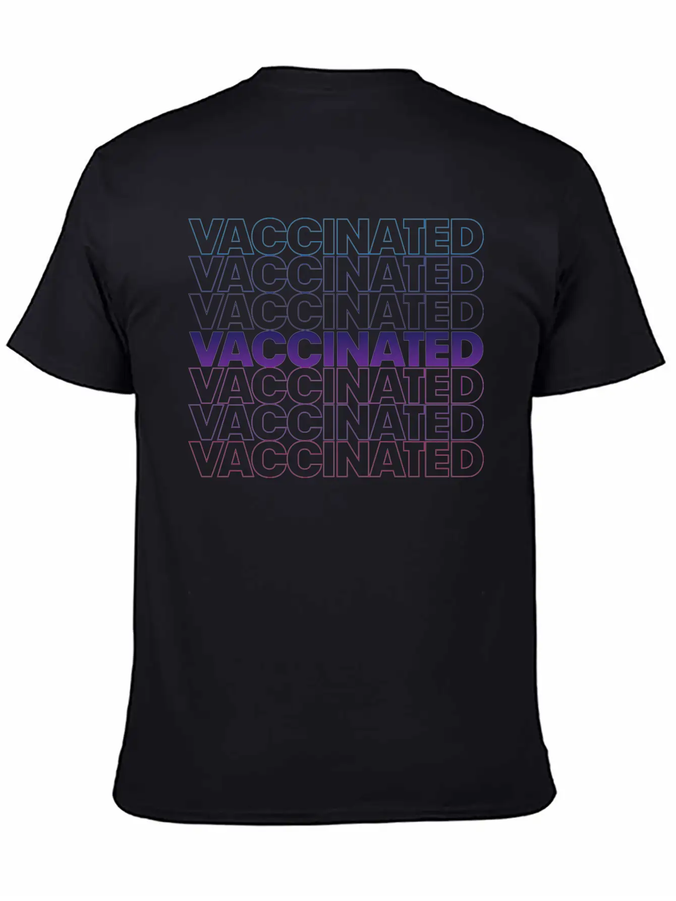 Vaccinated Basic Graphic T-Shirt ¨C Daily Comfort In Soft Cotton