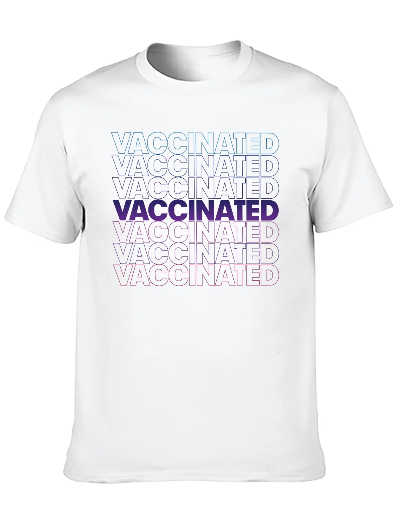 Vaccinated Basic Graphic T-Shirt ¨C Daily Comfort In Soft Cotton