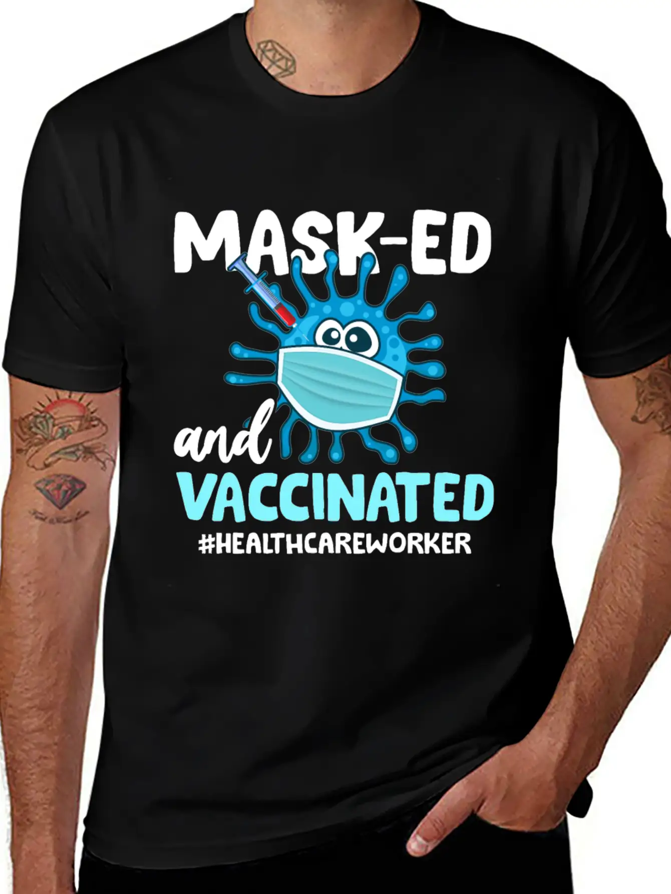 Vaccination 2021 - Being Vaccinated Saves Lives Essential Cotton Tee For Daily Outfits ¨C Unisex Style