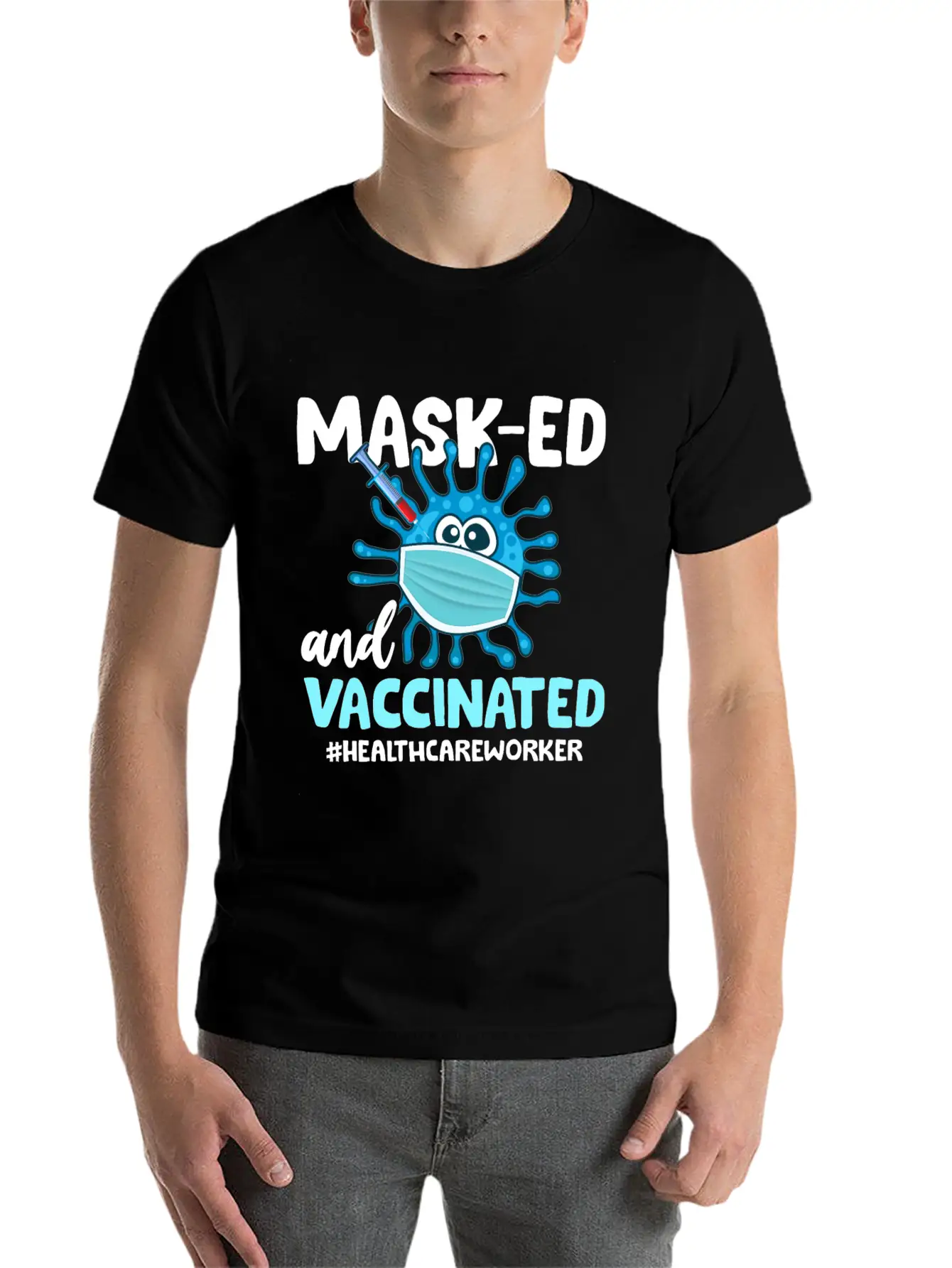 Vaccination 2021 - Being Vaccinated Saves Lives Essential Cotton Tee For Daily Outfits ¨C Unisex Style
