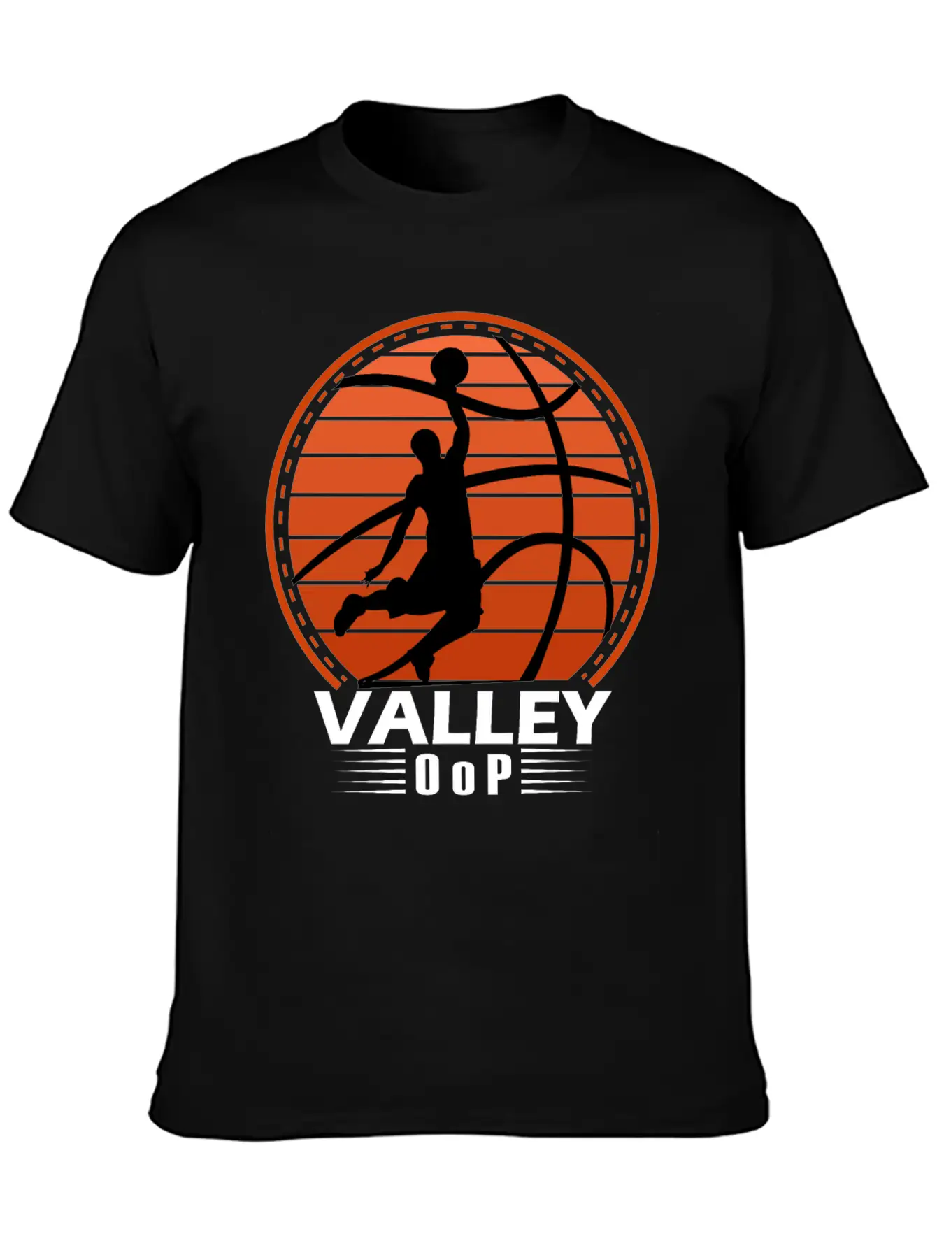 Valley Oop Man Street-ball Retro Basketball Soft Cotton Short Sleeve Tee ¨C Unisex Wardrobe Staple