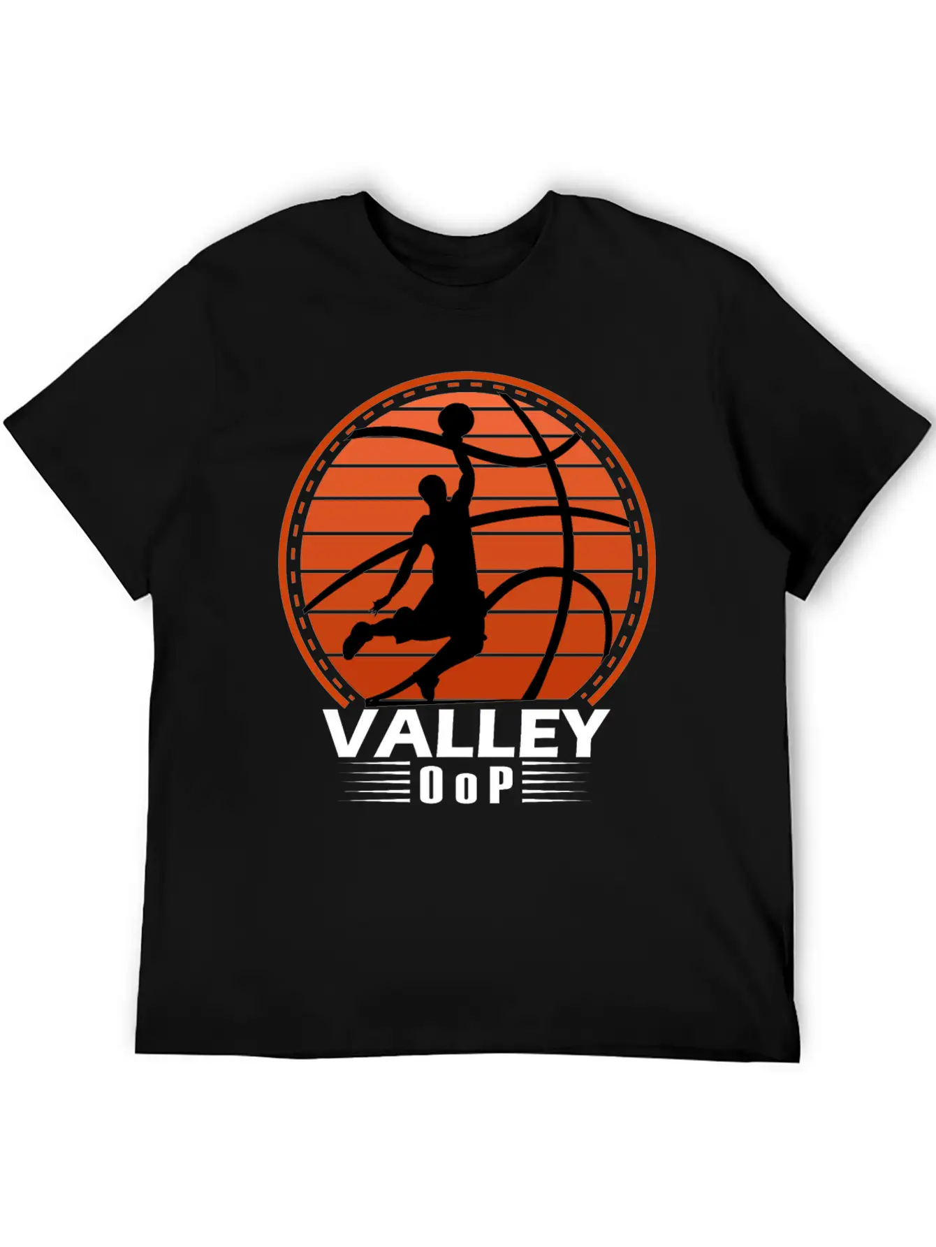 Valley Oop Man Street-ball Retro Basketball Soft Cotton Short Sleeve Tee ¨C Unisex Wardrobe Staple