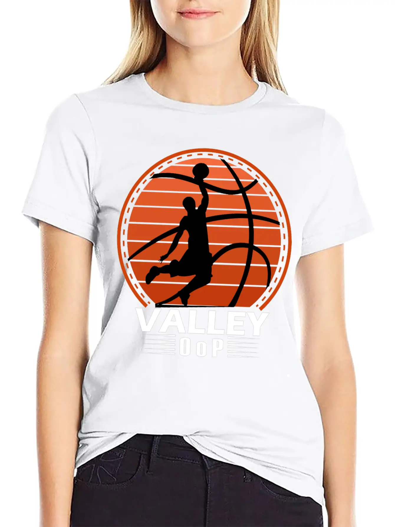 Valley Oop Man Street-ball Retro Basketball Soft Cotton Short Sleeve Tee ¨C Unisex Wardrobe Staple