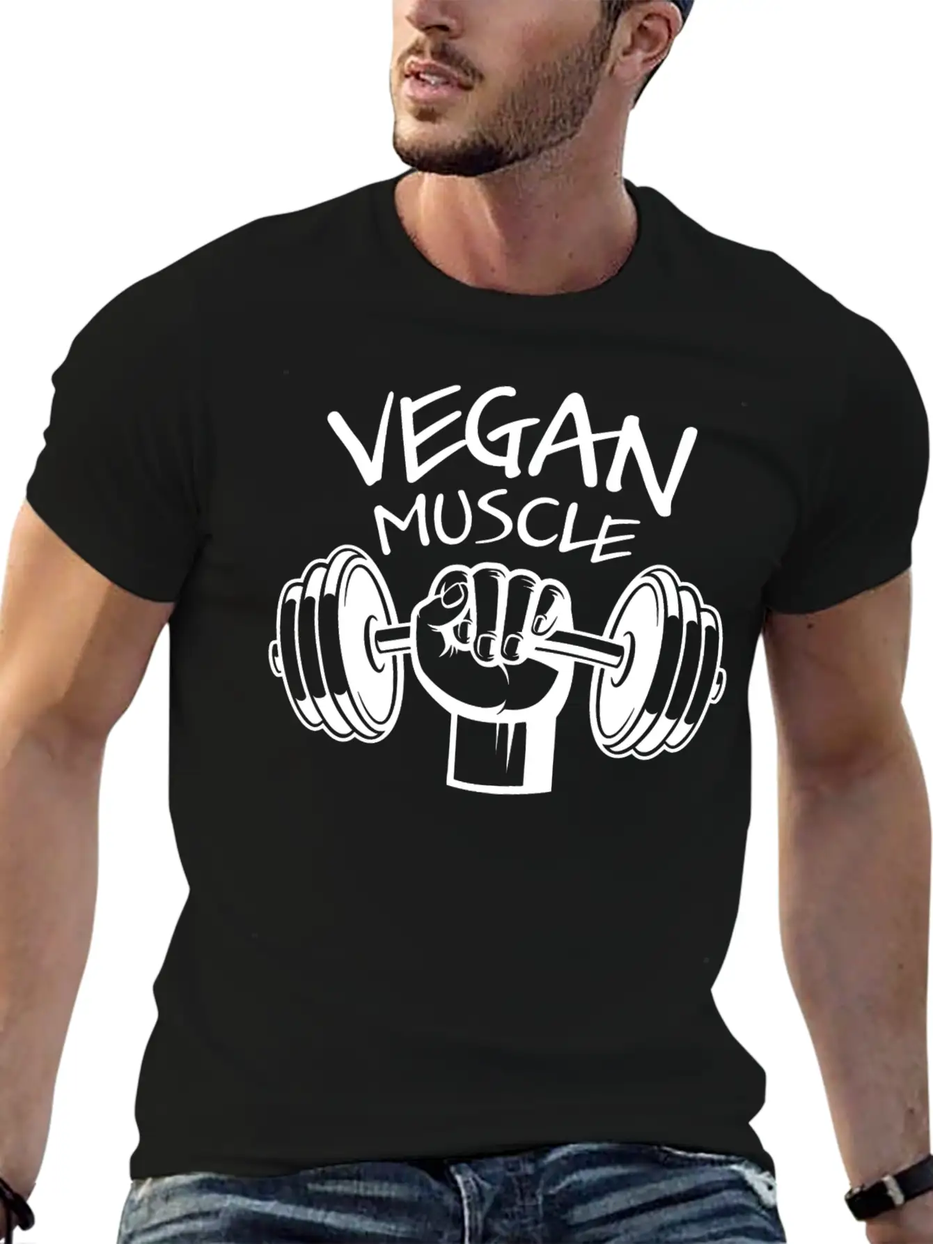 Vegan Muscle Nutrition Plant Vegetable Gift Essential Cotton Tee For Daily Outfits ¨C Unisex Style