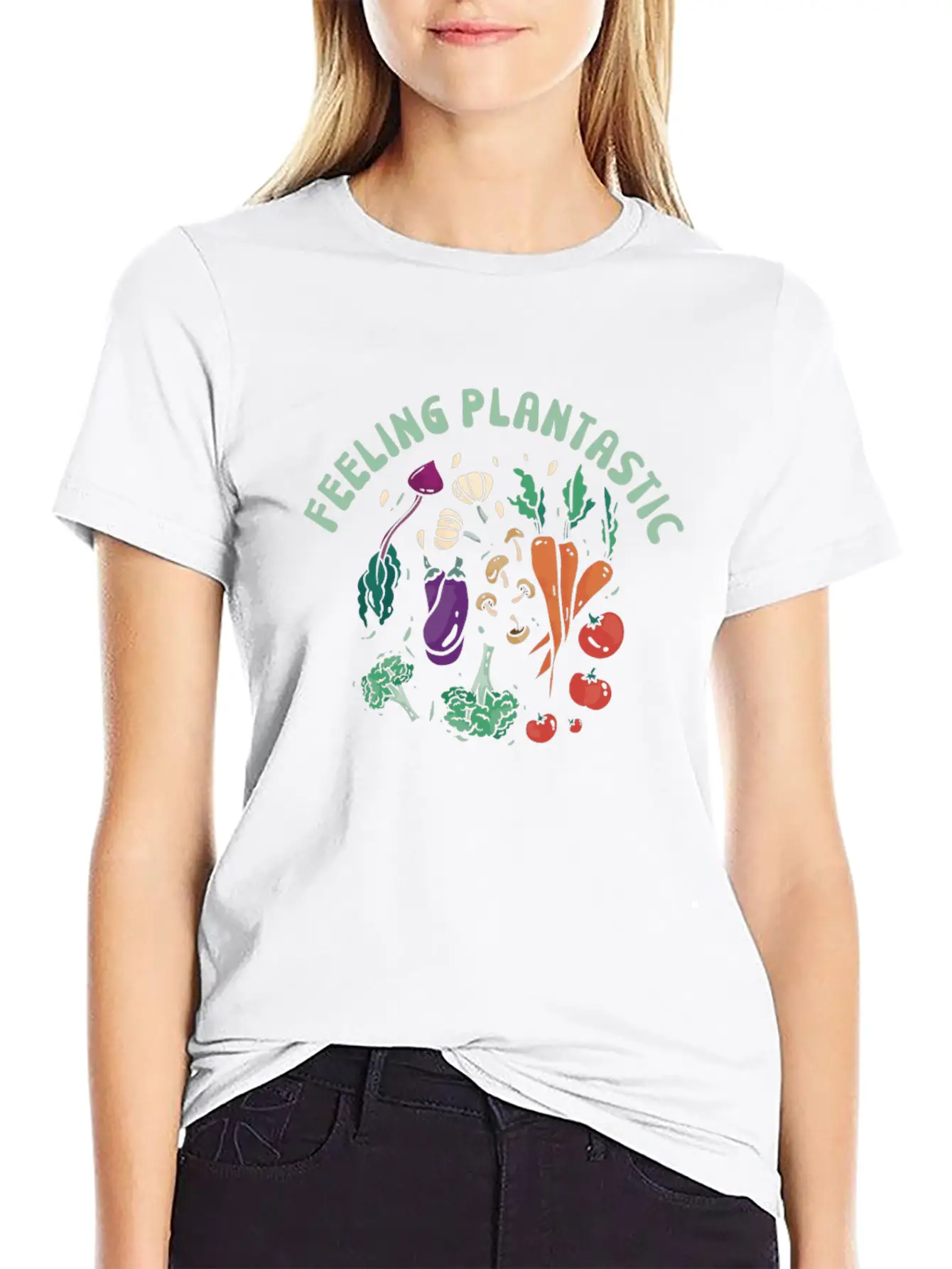 Vegan Plantastic Vegetarian Lifestyle Unisex Casual T-Shirt ¨C Clean Design For Daily Comfort