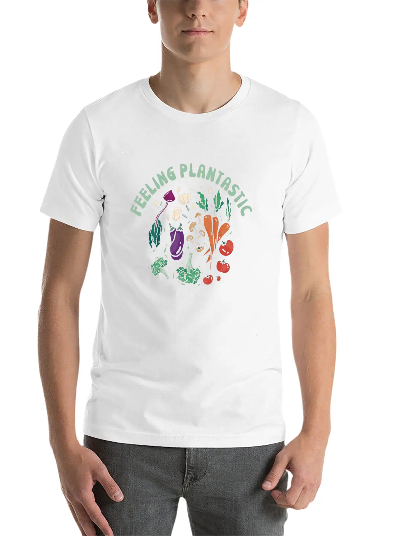Vegan Plantastic Vegetarian Lifestyle Unisex Casual T-Shirt ¨C Clean Design For Daily Comfort