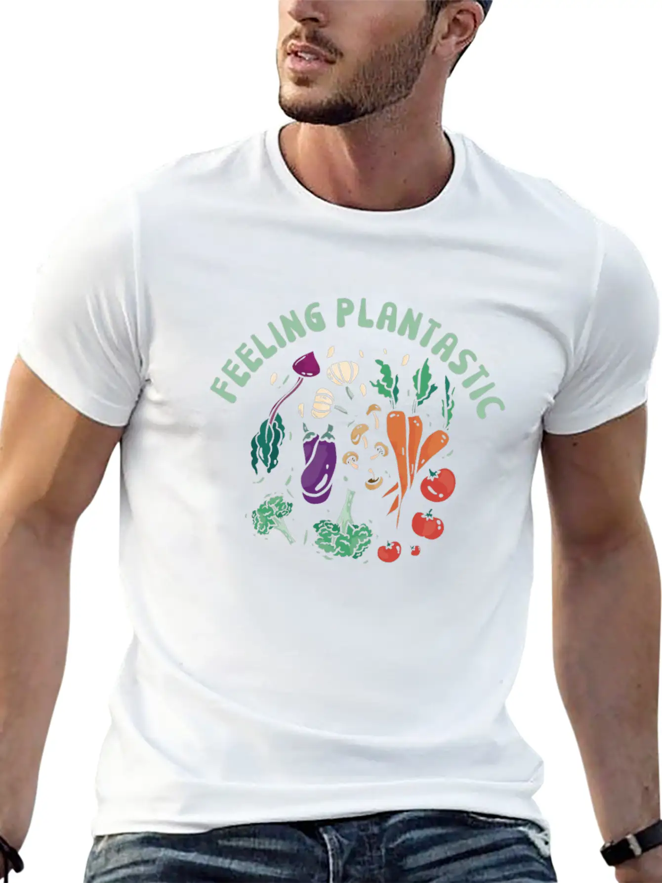 Vegan Plantastic Vegetarian Lifestyle Unisex Casual T-Shirt ¨C Clean Design For Daily Comfort