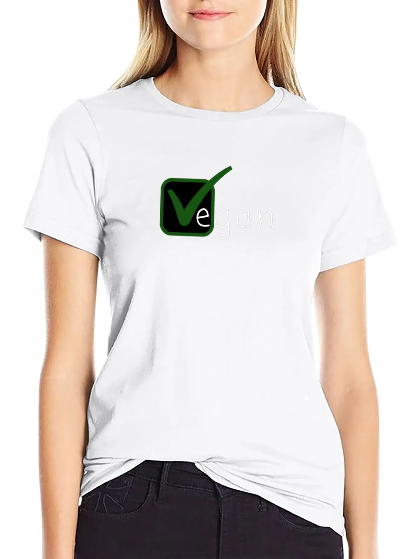 Vegan V Is For Vegan Basic Graphic T-Shirt ¨C Daily Comfort In Soft Cotton