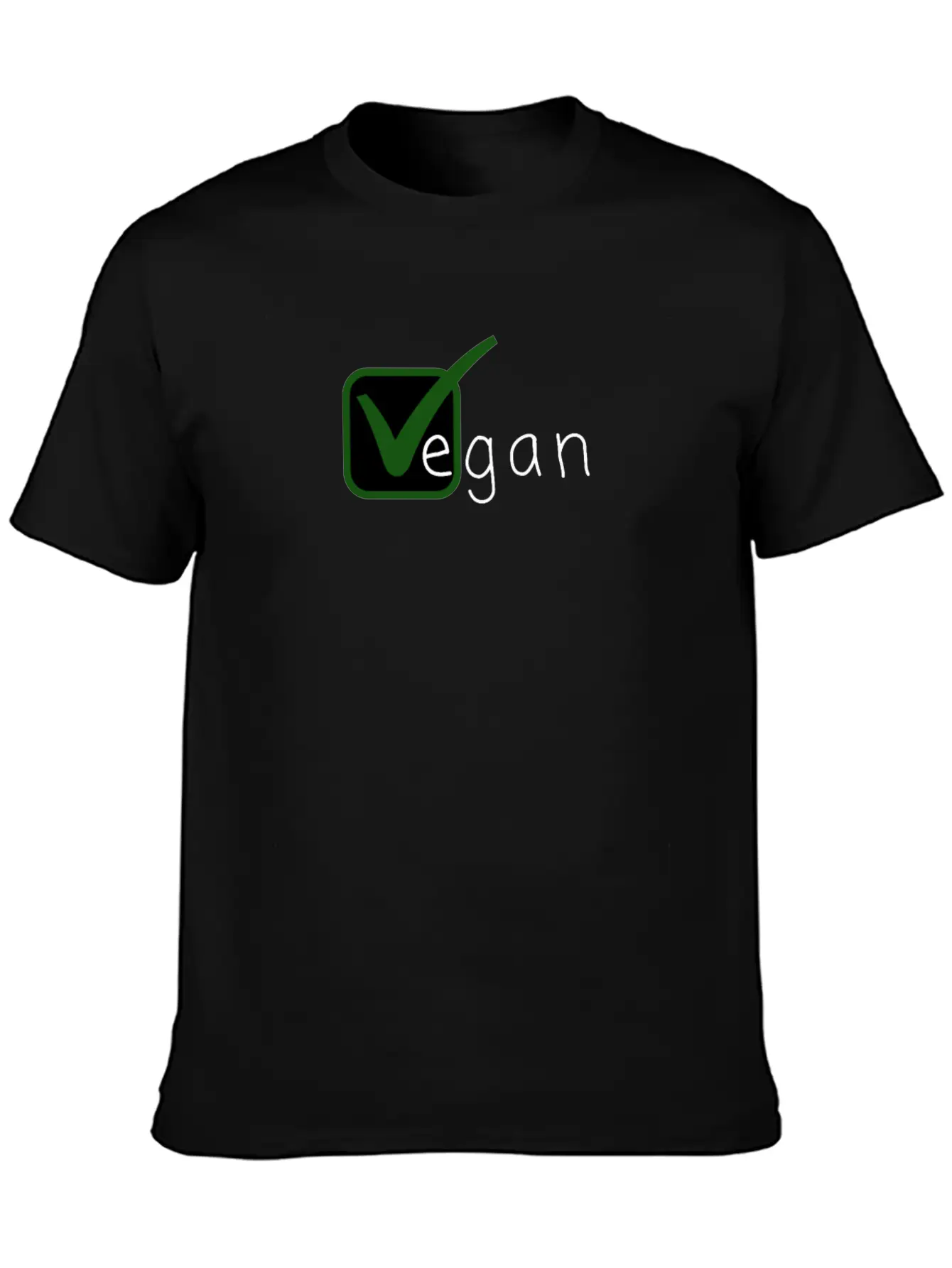 Vegan V Is For Vegan Basic Graphic T-Shirt ¨C Daily Comfort In Soft Cotton