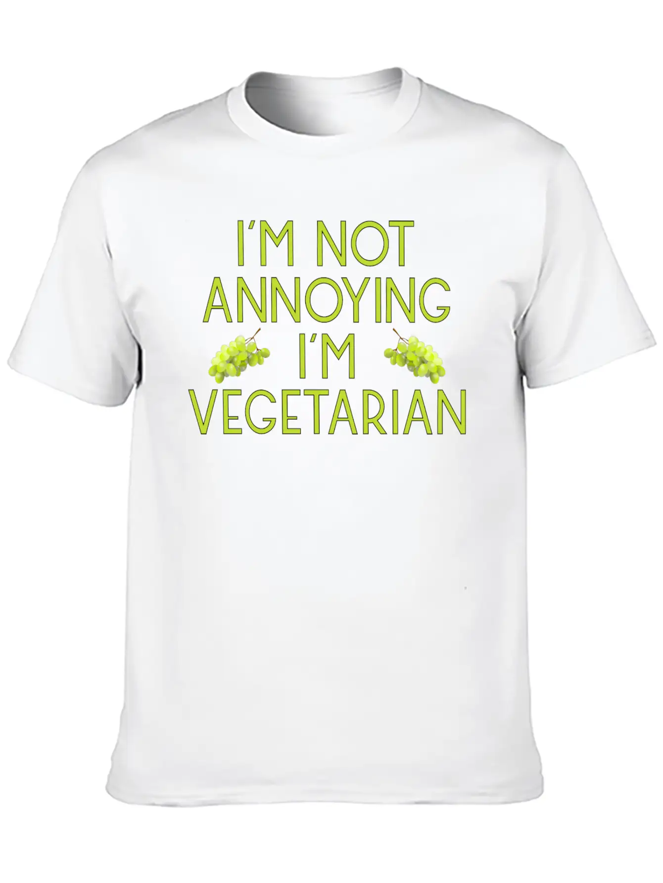 Vegetarian Vegan Veggie Weintrauben Grapes8 Unisex Casual T-Shirt ¨C Clean Design For Daily Comfort