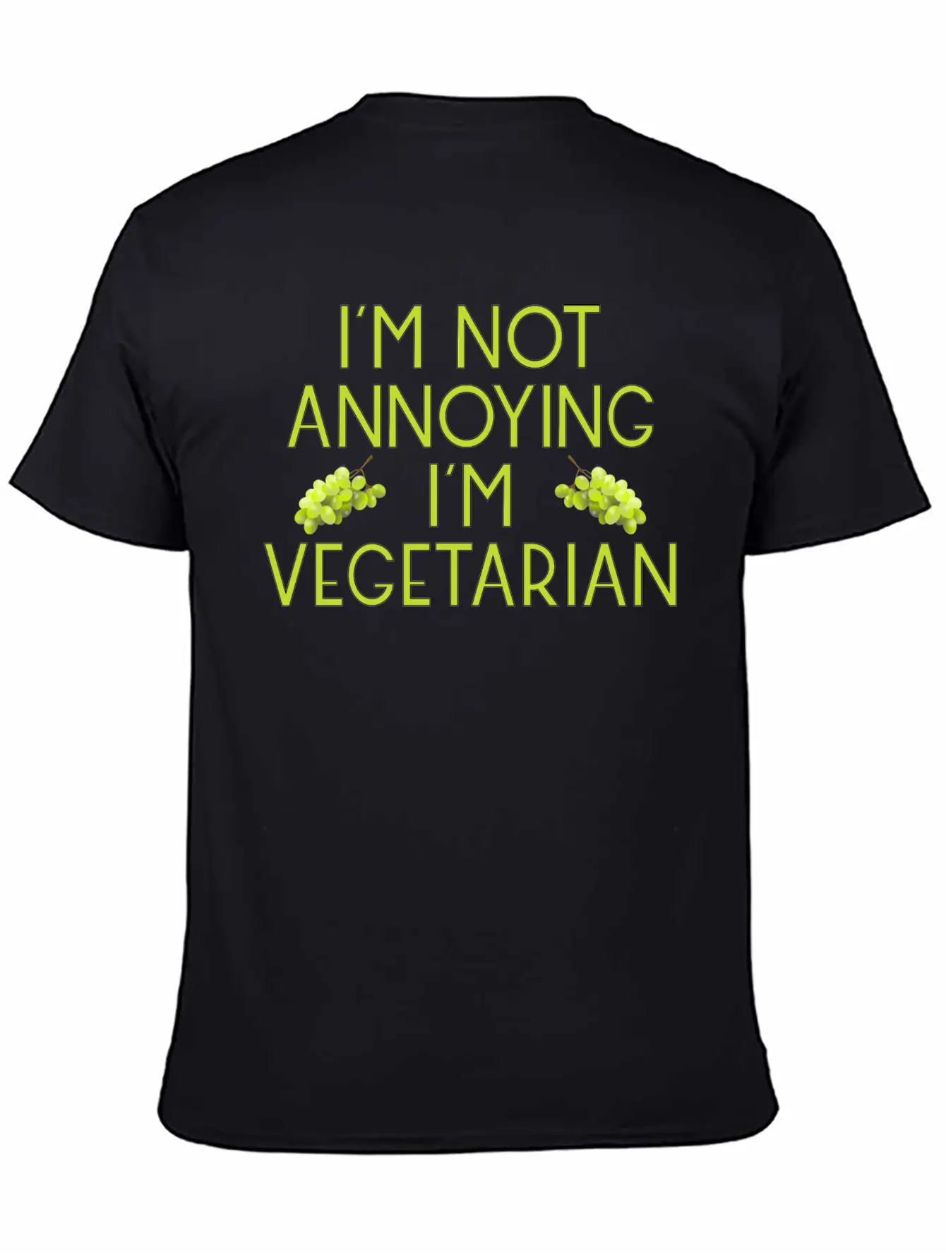 Vegetarian Vegan Veggie Weintrauben Grapes8 Unisex Casual T-Shirt ¨C Clean Design For Daily Comfort