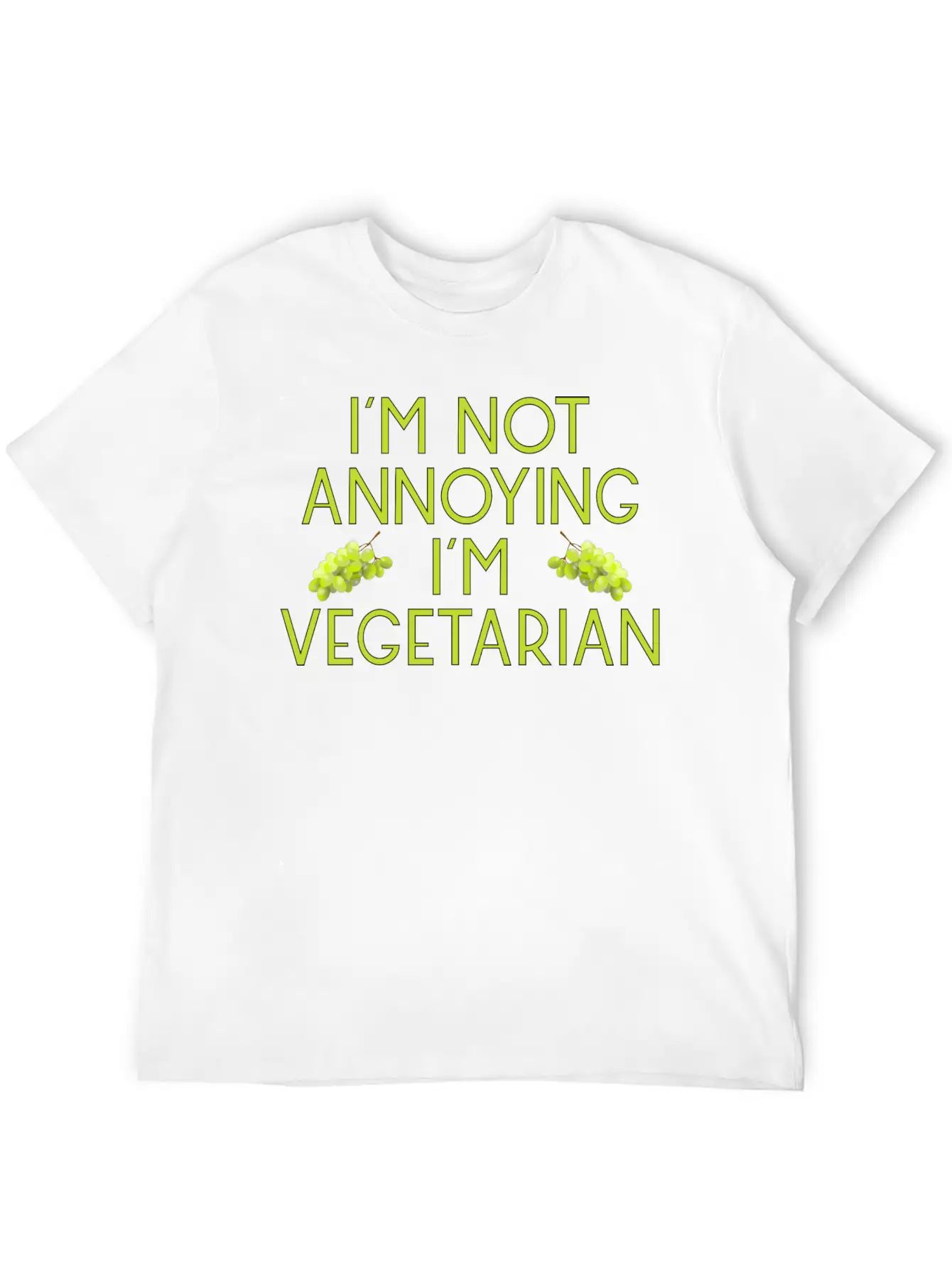 Vegetarian Vegan Veggie Weintrauben Grapes8 Unisex Casual T-Shirt ¨C Clean Design For Daily Comfort