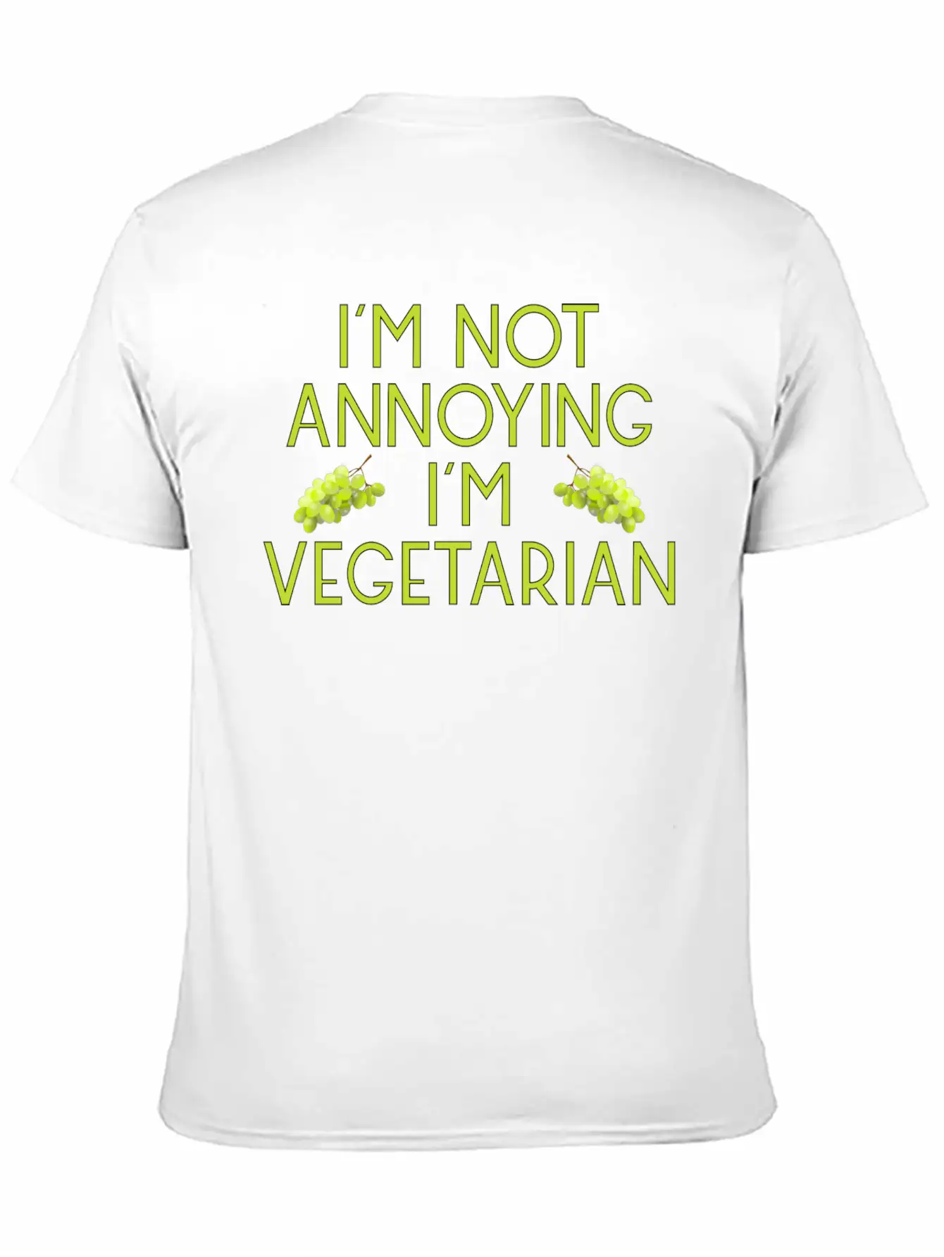 Vegetarian Vegan Veggie Weintrauben Grapes8 Unisex Casual T-Shirt ¨C Clean Design For Daily Comfort