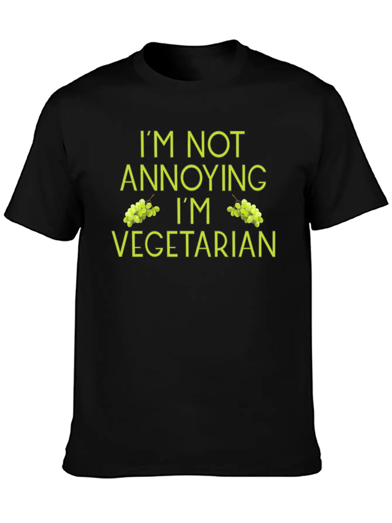 Vegetarian Vegan Veggie Weintrauben Grapes8 Unisex Casual T-Shirt ¨C Clean Design For Daily Comfort