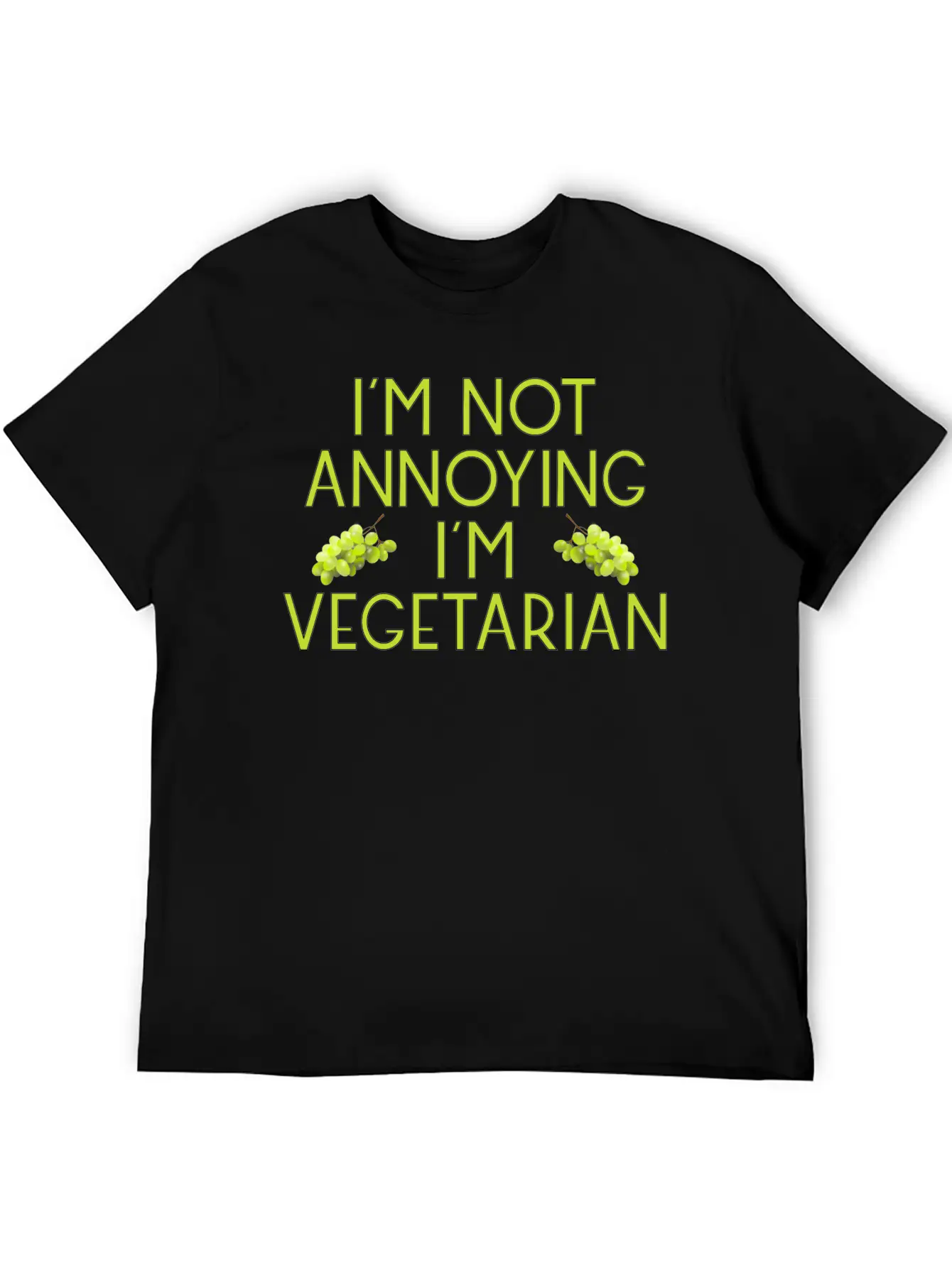Vegetarian Vegan Veggie Weintrauben Grapes8 Unisex Casual T-Shirt ¨C Clean Design For Daily Comfort
