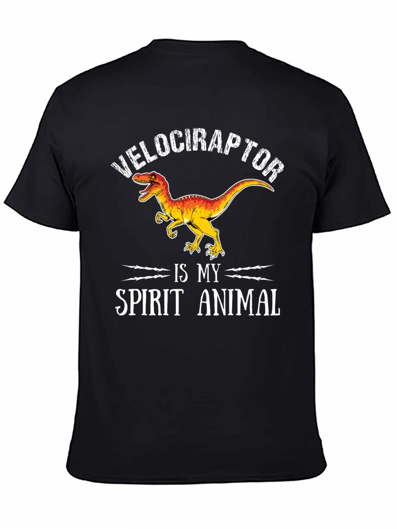 Velociraptor Is My Spirit Animal Palaeontologist Essential Cotton Tee For Daily Outfits ¨C Unisex Style