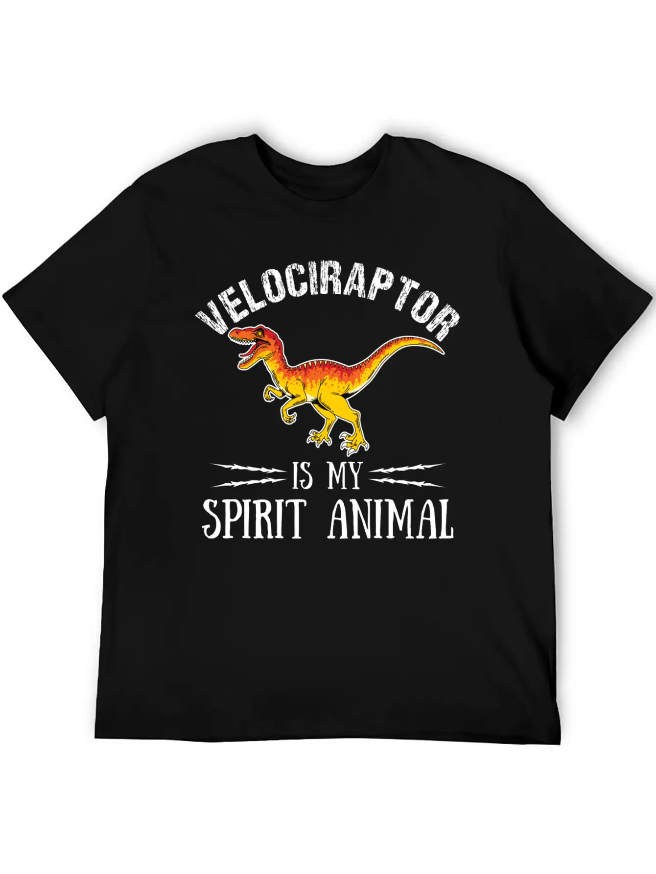 Velociraptor Is My Spirit Animal Palaeontologist Essential Cotton Tee For Daily Outfits ¨C Unisex Style