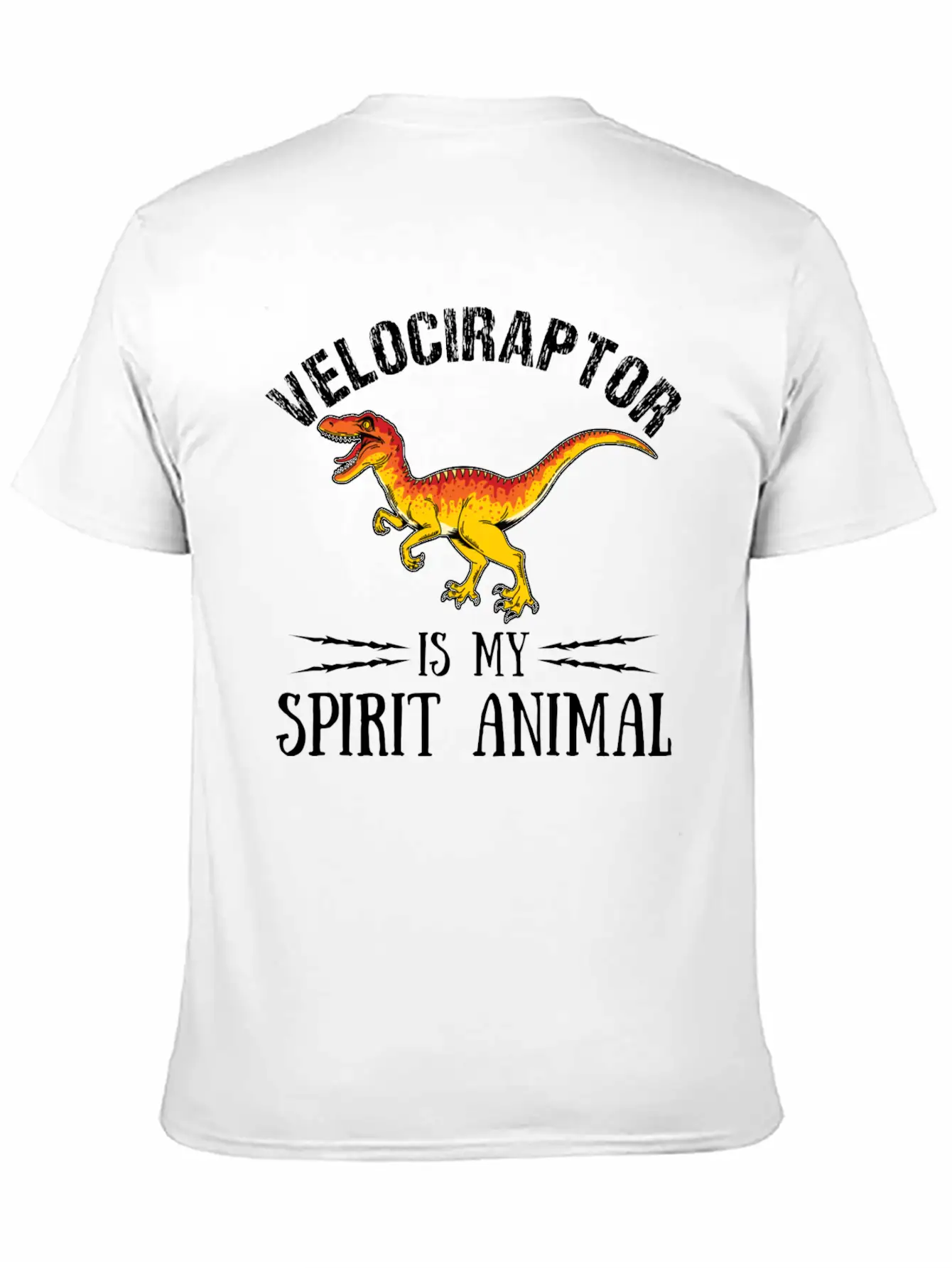Velociraptor Is My Spirit Animal Palaeontologist Essential Cotton Tee For Daily Outfits ¨C Unisex Style