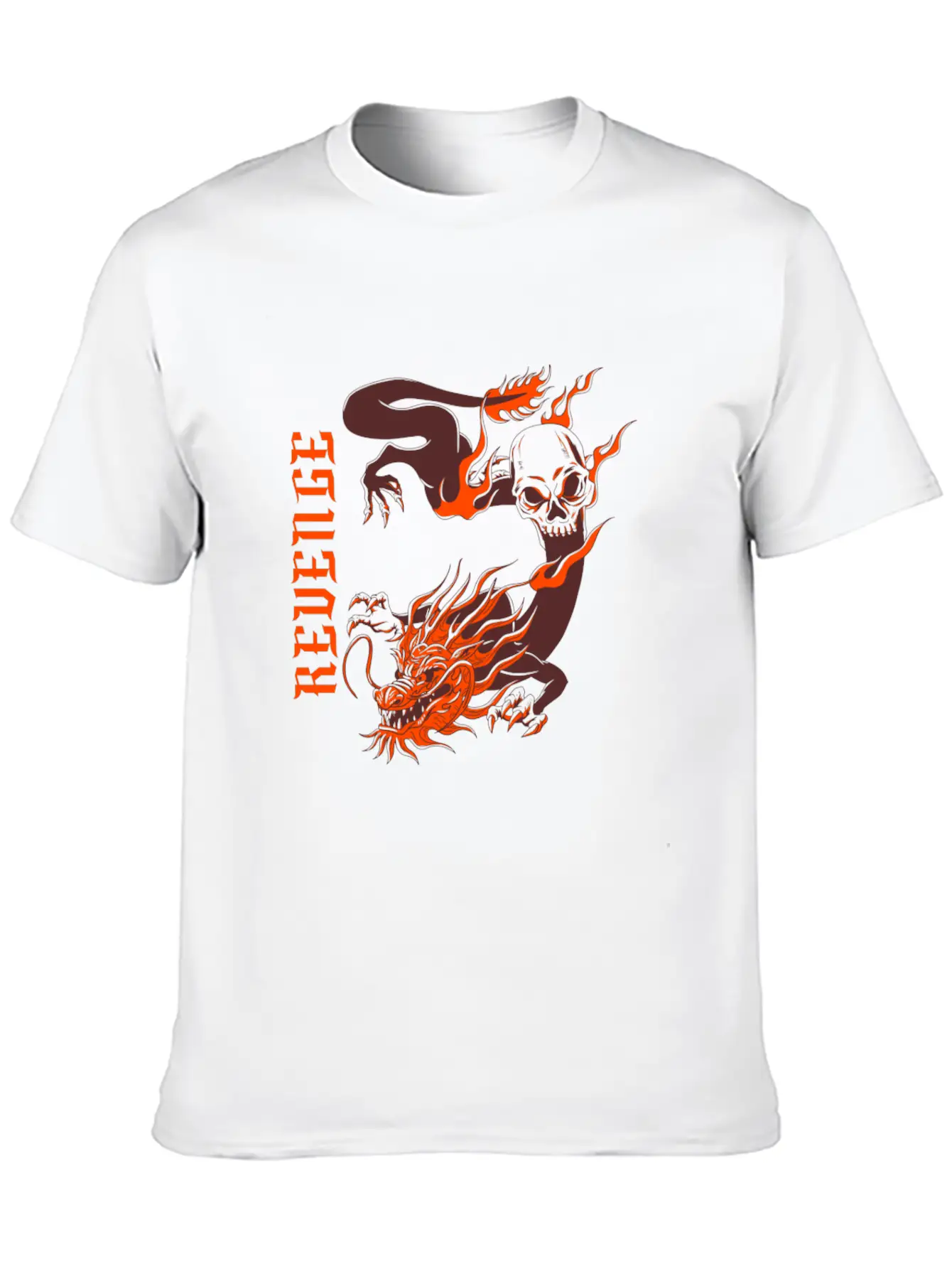 Vengeful Red Dragon Basic Graphic T-Shirt ¨C Daily Comfort In Soft Cotton