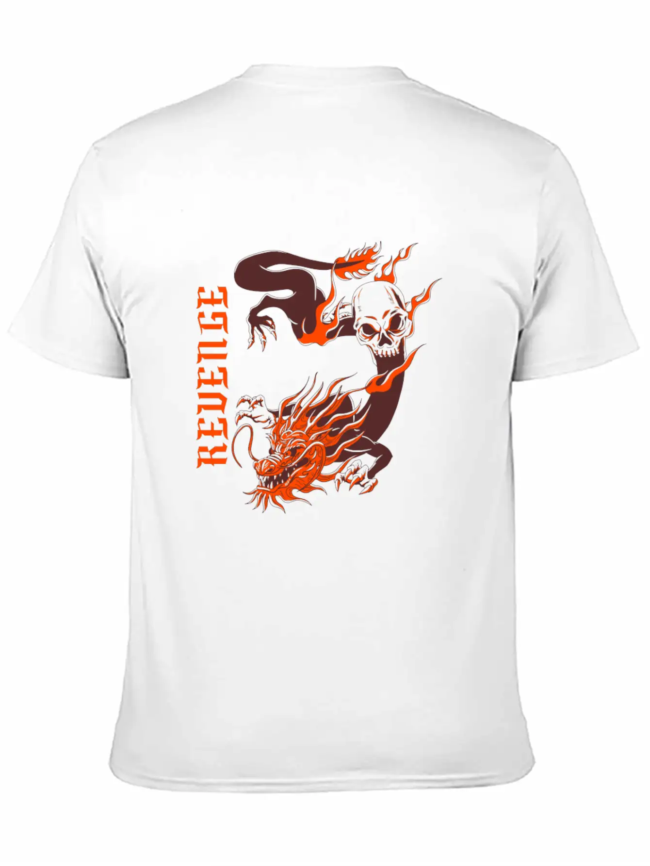 Vengeful Red Dragon Basic Graphic T-Shirt ¨C Daily Comfort In Soft Cotton