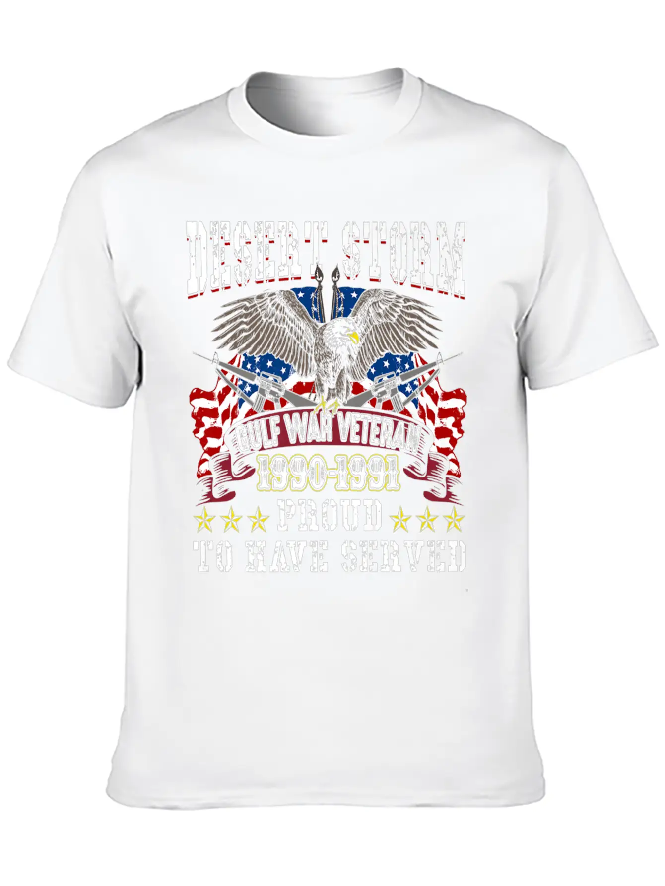 Veteran Gift-Desert Storm Veteran Design Desert St Basic Graphic T-Shirt ¨C Daily Comfort In Soft Cotton