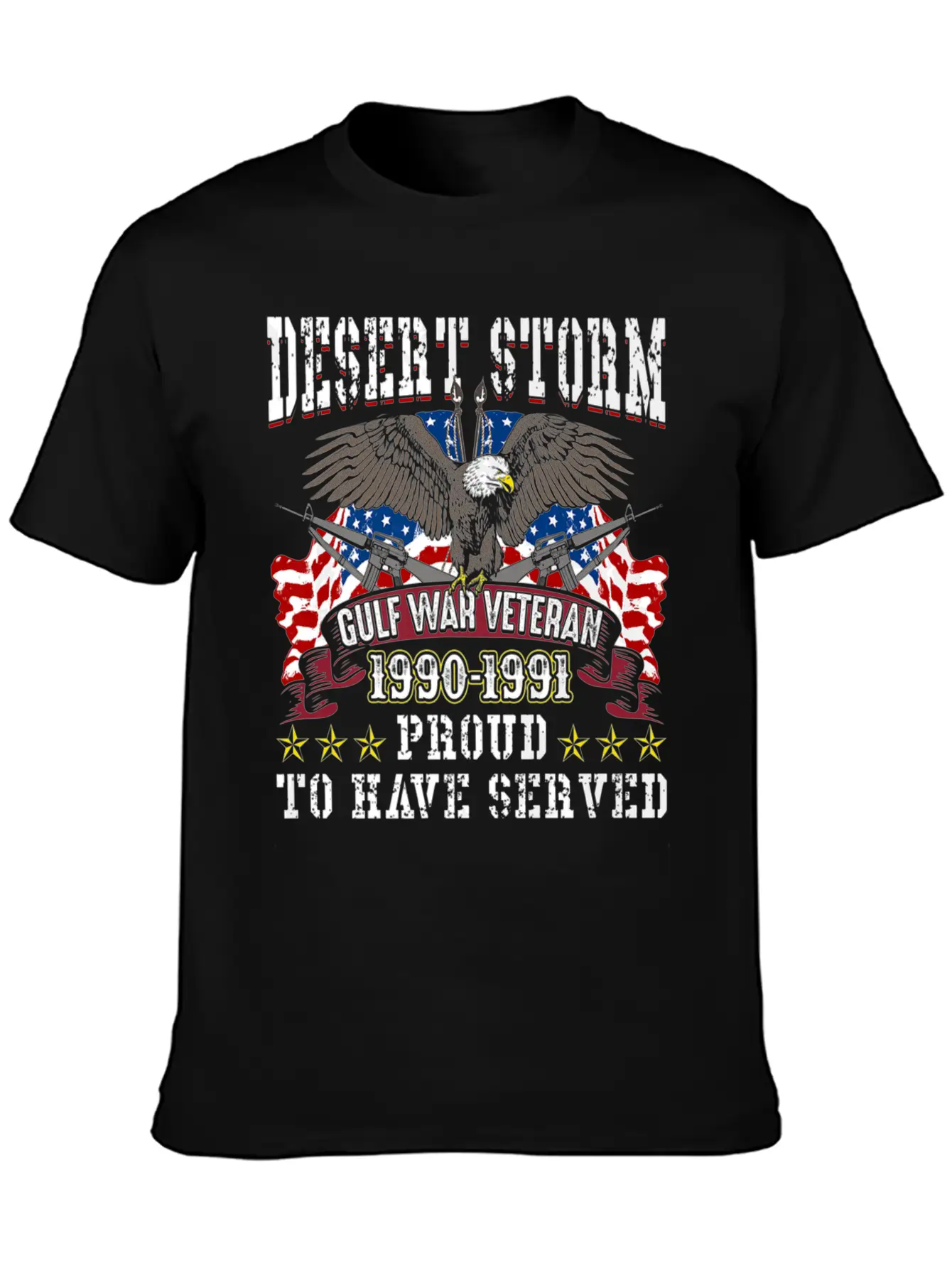 Veteran Gift-Desert Storm Veteran Design Desert St Basic Graphic T-Shirt ¨C Daily Comfort In Soft Cotton