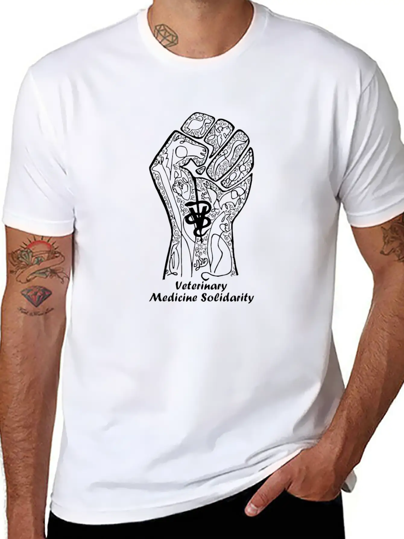 Veterinary Medicine Solidarity Unisex Casual T-Shirt ¨C Clean Design For Daily Comfort
