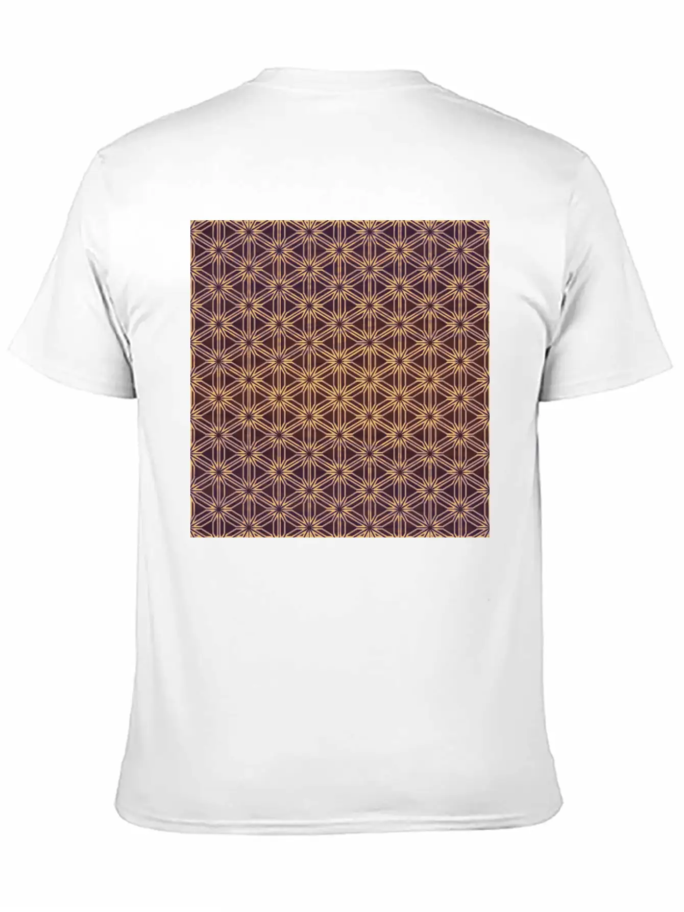 Vibrant Geometric Star Pattern Essential Cotton Tee For Daily Outfits ¨C Unisex Style