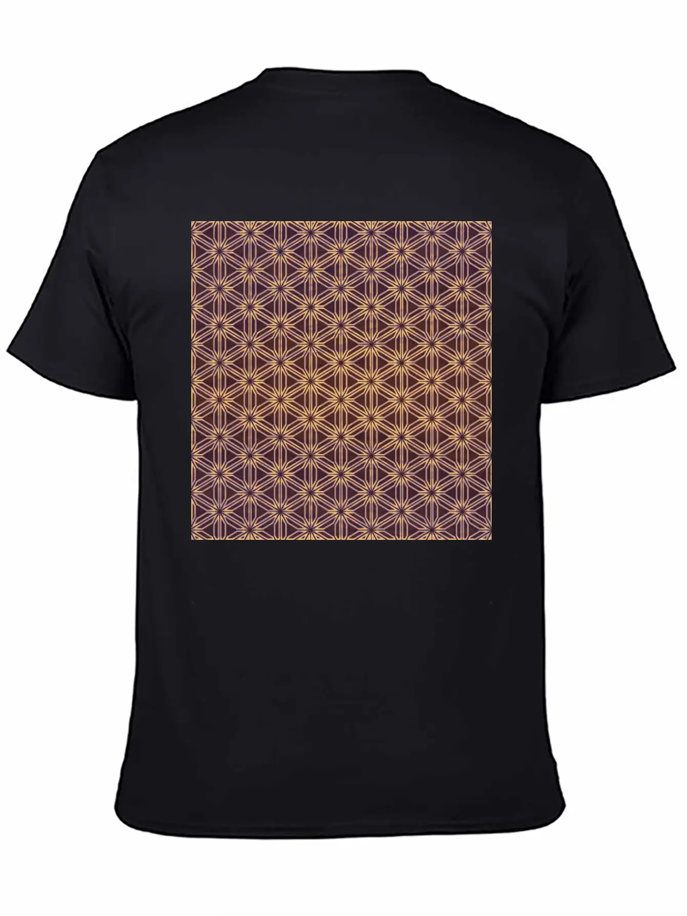 Vibrant Geometric Star Pattern Essential Cotton Tee For Daily Outfits ¨C Unisex Style