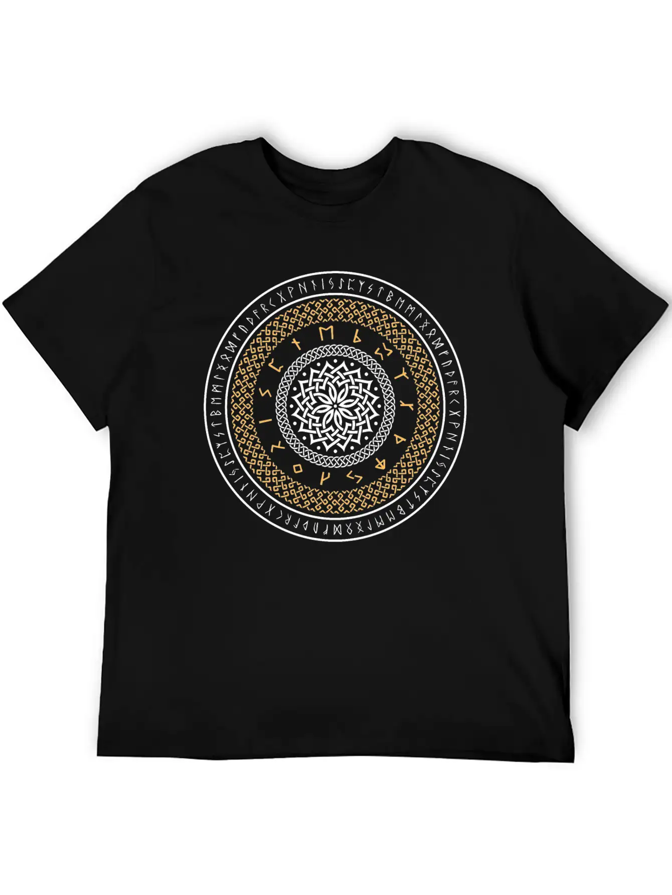 Viking Runes Circle Unisex Casual T-Shirt ¨C Clean Design For Daily Comfort