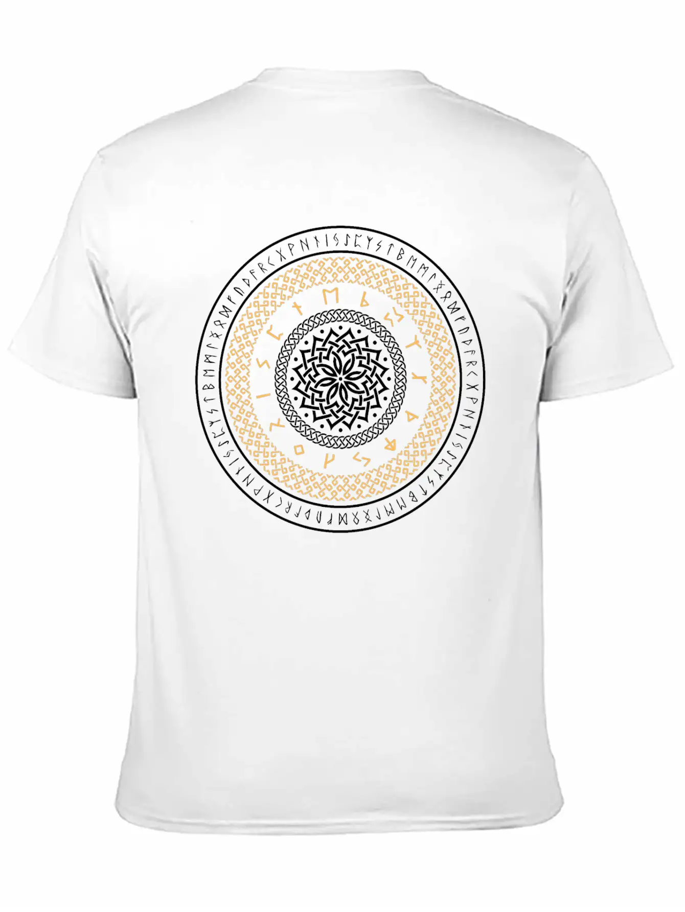 Viking Runes Circle Unisex Casual T-Shirt ¨C Clean Design For Daily Comfort