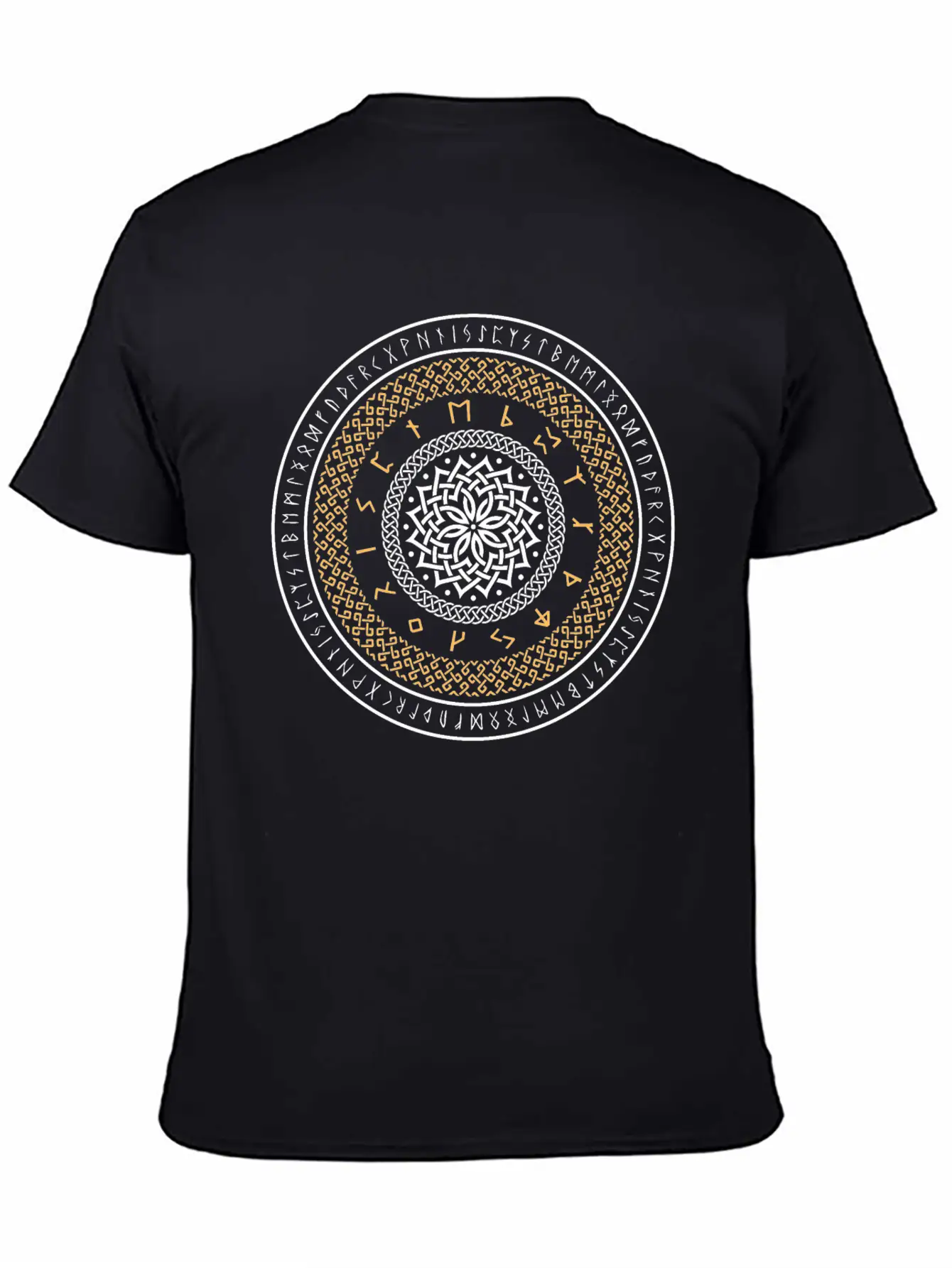 Viking Runes Circle Unisex Casual T-Shirt ¨C Clean Design For Daily Comfort