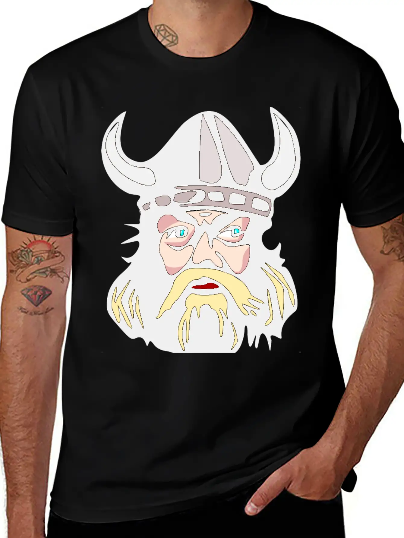 Vikings Wickinger Warrior Vikingboat Boot38 Basic Graphic T-Shirt ¨C Daily Comfort In Soft Cotton