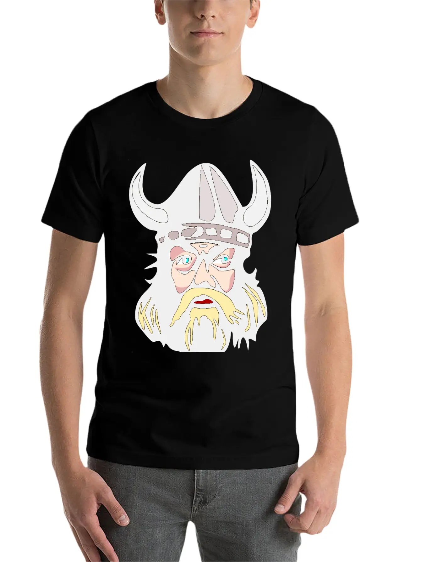 Vikings Wickinger Warrior Vikingboat Boot38 Basic Graphic T-Shirt ¨C Daily Comfort In Soft Cotton