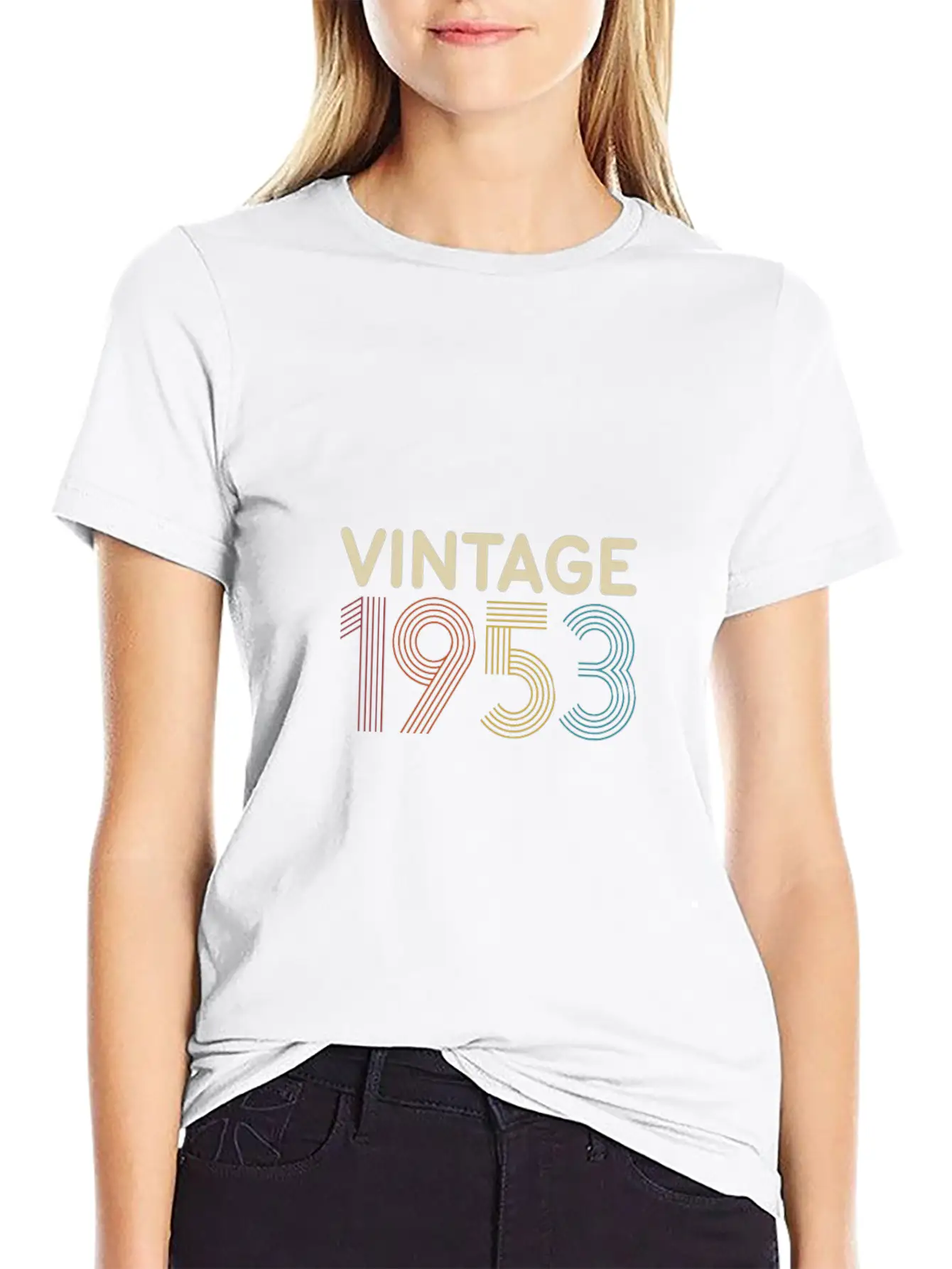 Vintage 1953 - Retro Birthday Essential Cotton Tee For Daily Outfits ¨C Unisex Style