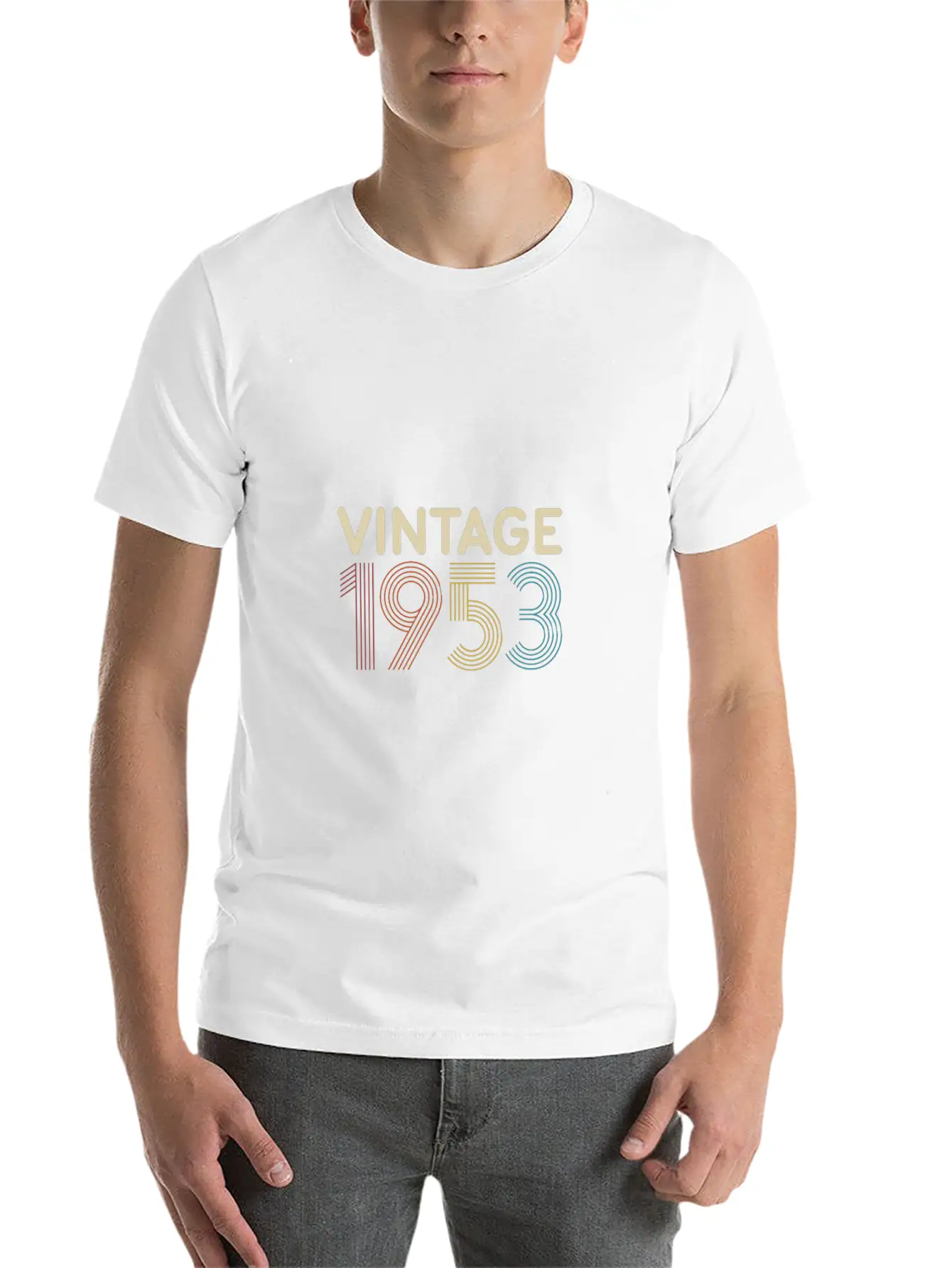 Vintage 1953 - Retro Birthday Essential Cotton Tee For Daily Outfits ¨C Unisex Style