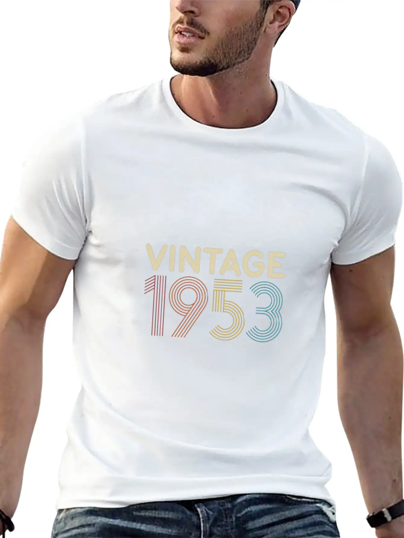 Vintage 1953 - Retro Birthday Essential Cotton Tee For Daily Outfits ¨C Unisex Style
