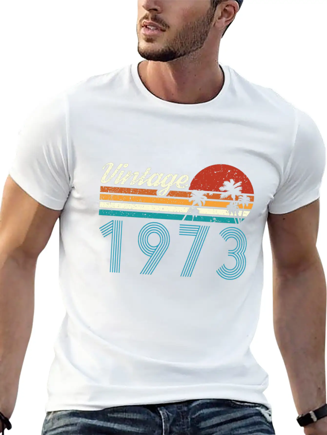 Vintage 1973 Vintage Birthday Retro Vintage Essential Cotton Tee For Daily Outfits ¨C Unisex Style