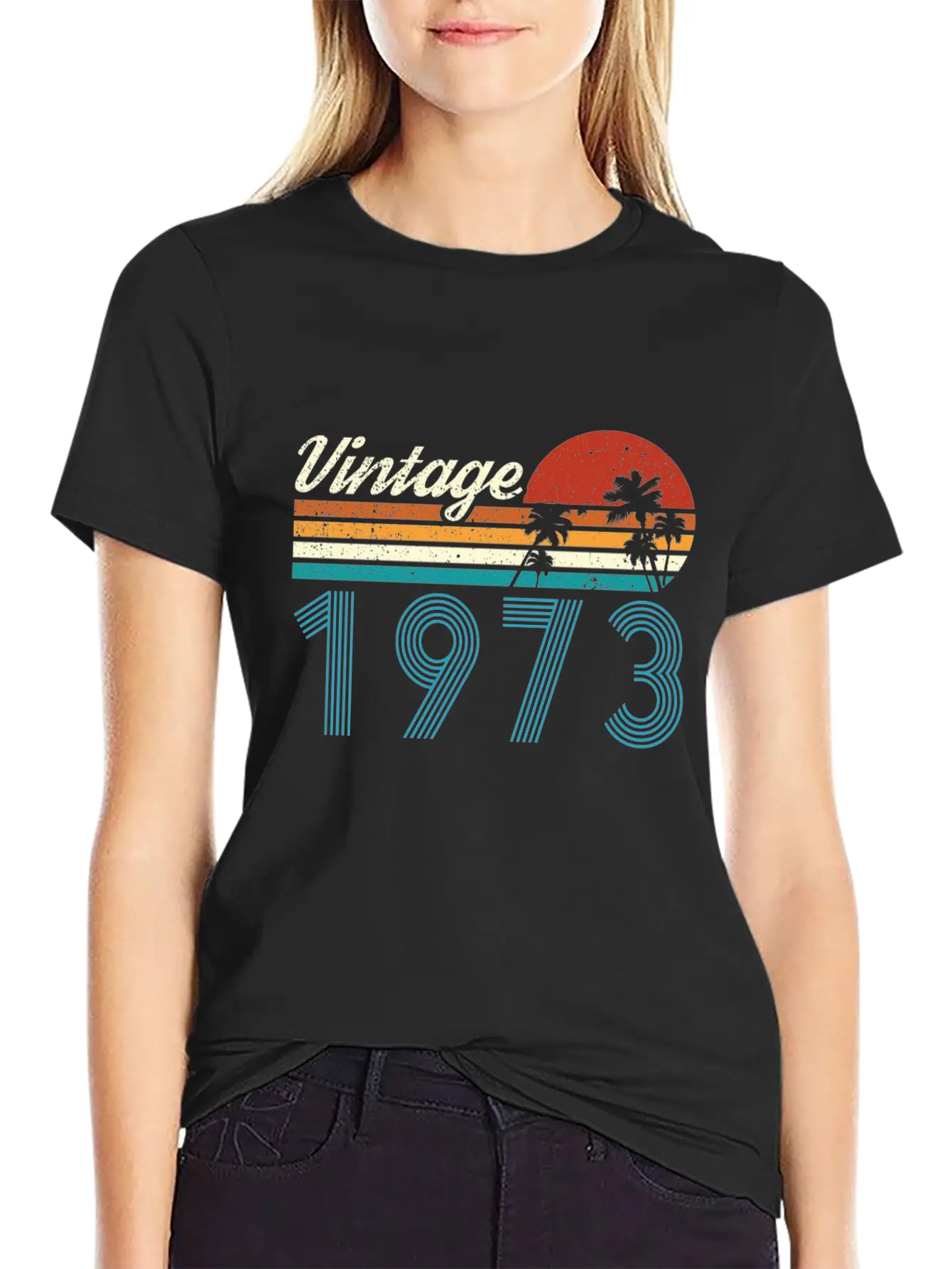 Vintage 1973 Vintage Birthday Retro Vintage Essential Cotton Tee For Daily Outfits ¨C Unisex Style