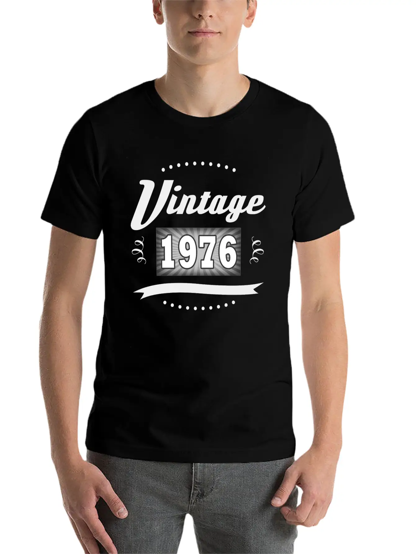 VINTAGE 1976 2.png Essential Cotton Tee For Daily Outfits ¨C Unisex Style