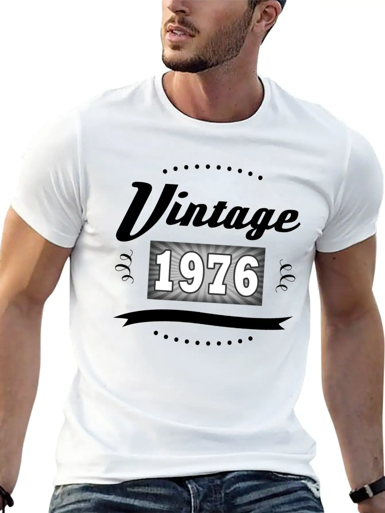 VINTAGE 1976 2.png Essential Cotton Tee For Daily Outfits ¨C Unisex Style