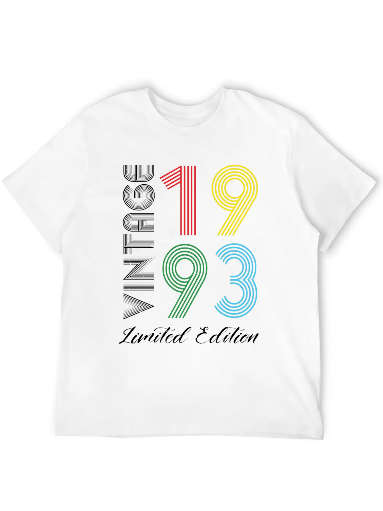 Vintage 1993 Vintage Birthday Retro Vintage Basic Graphic T-Shirt ¨C Daily Comfort In Soft Cotton