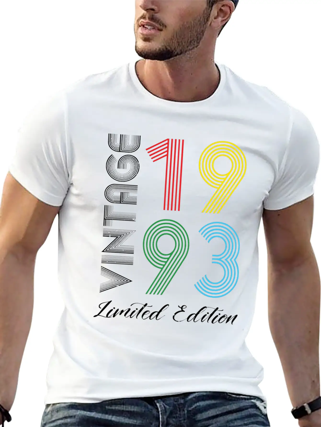 Vintage 1993 Vintage Birthday Retro Vintage Basic Graphic T-Shirt ¨C Daily Comfort In Soft Cotton