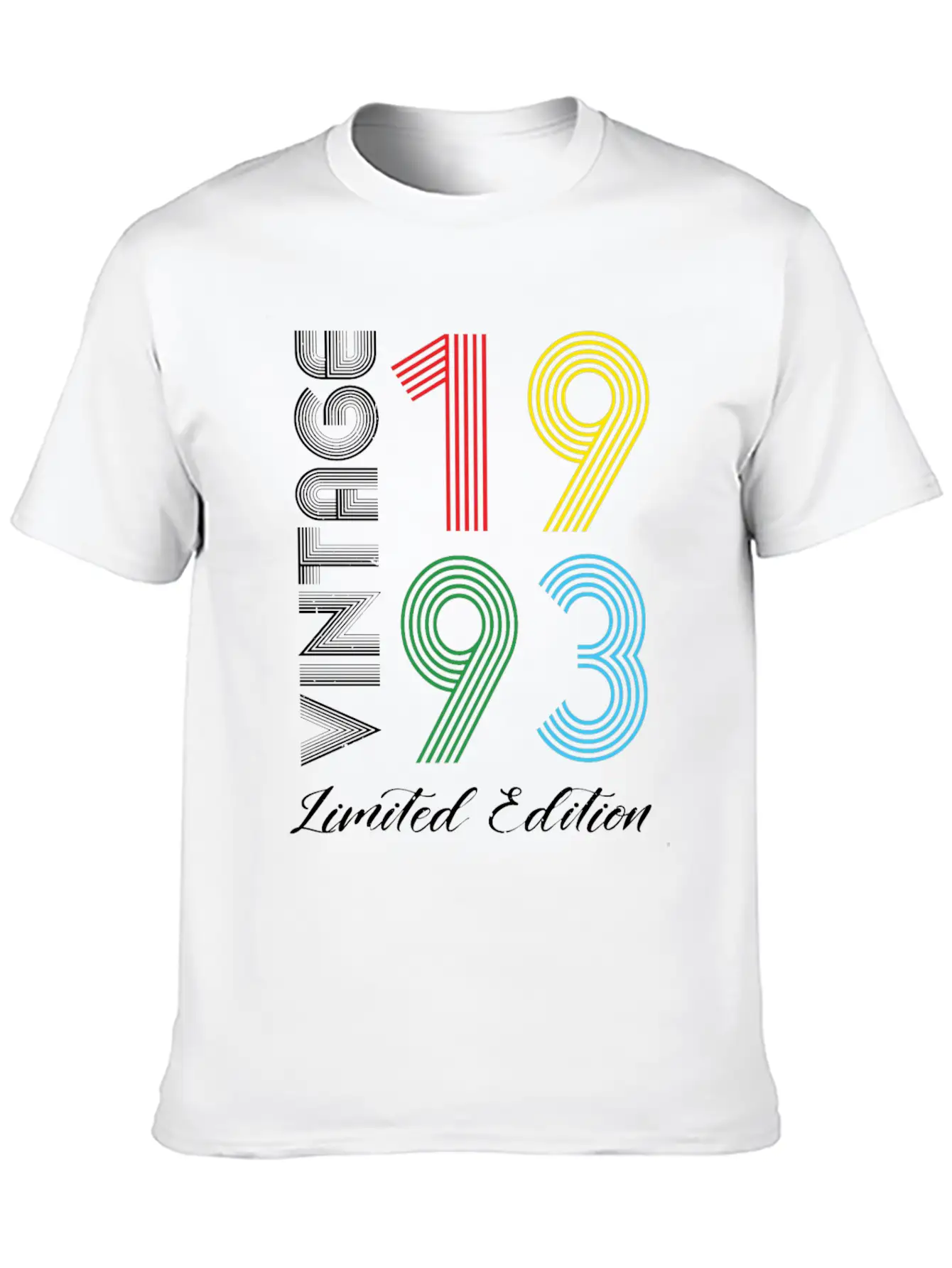 Vintage 1993 Vintage Birthday Retro Vintage Basic Graphic T-Shirt ¨C Daily Comfort In Soft Cotton