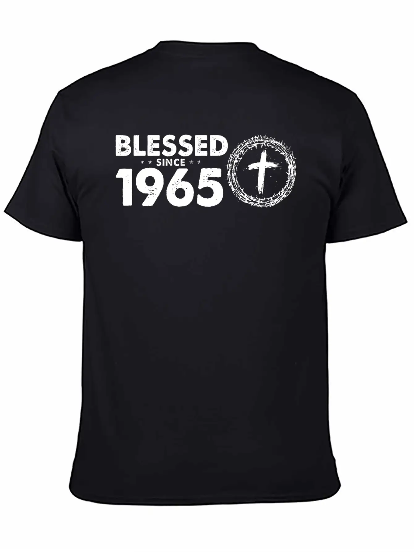Vintage 59th Birthday - Blessed Since 1965 By Basic Graphic T-Shirt ¨C Daily Comfort In Soft Cotton