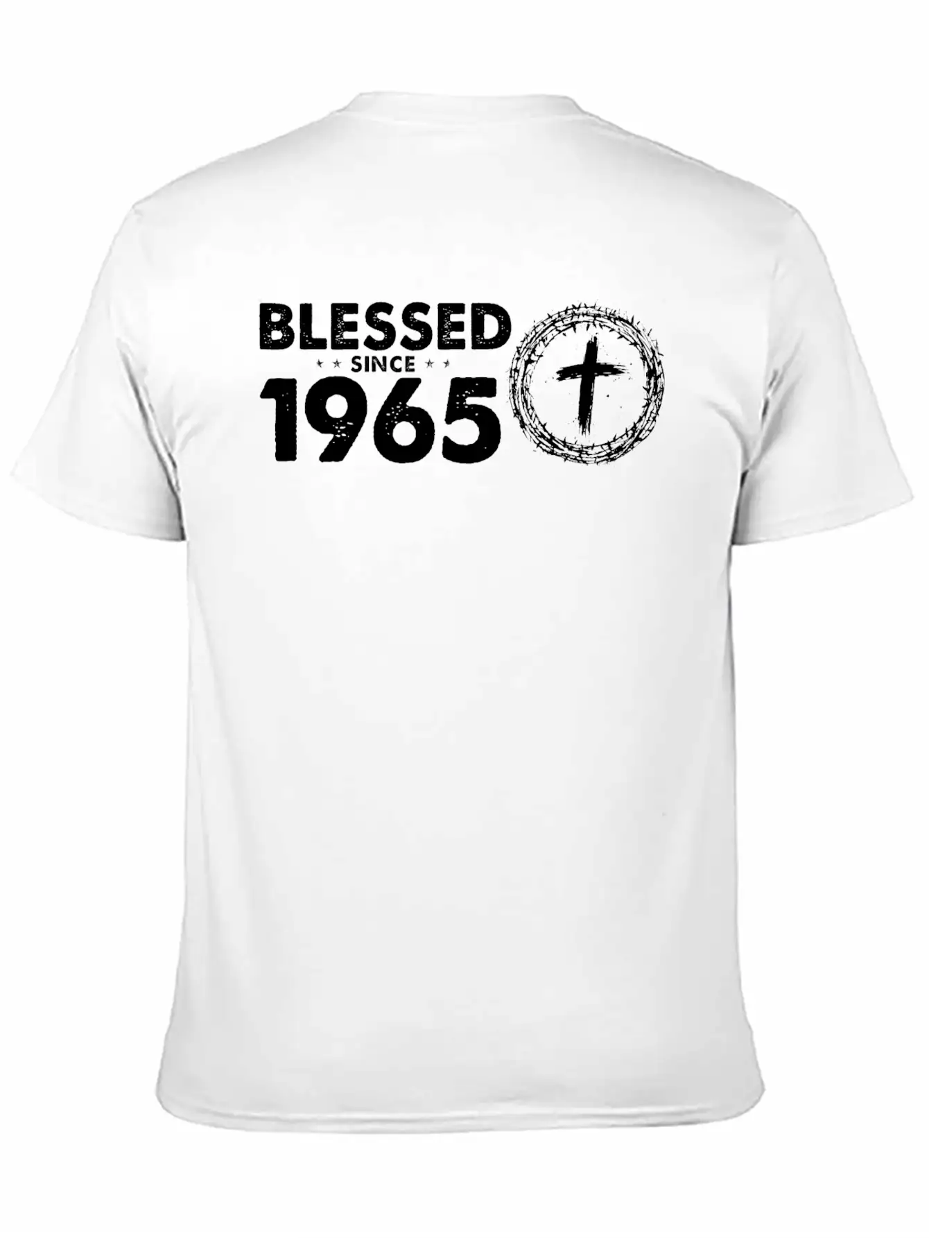 Vintage 59th Birthday - Blessed Since 1965 By Basic Graphic T-Shirt ¨C Daily Comfort In Soft Cotton