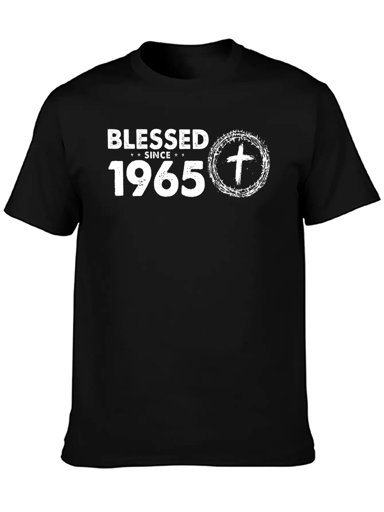 Vintage 59th Birthday - Blessed Since 1965 By Basic Graphic T-Shirt ¨C Daily Comfort In Soft Cotton
